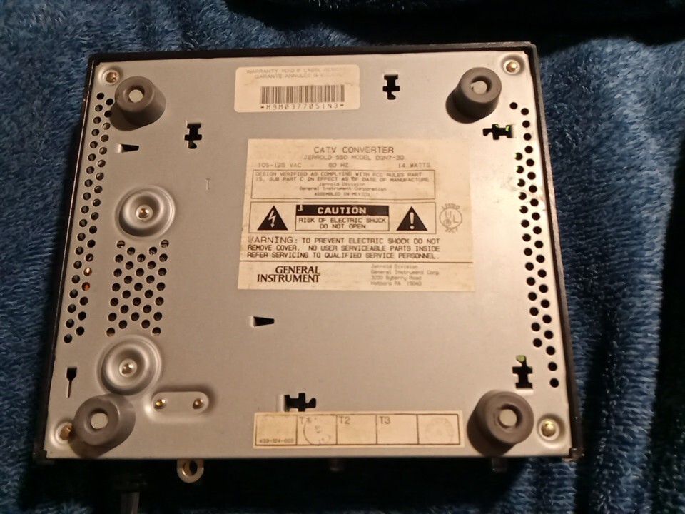 General Instruments Jerrold 559 Model DQN7-30, CATV Cable Converter Box