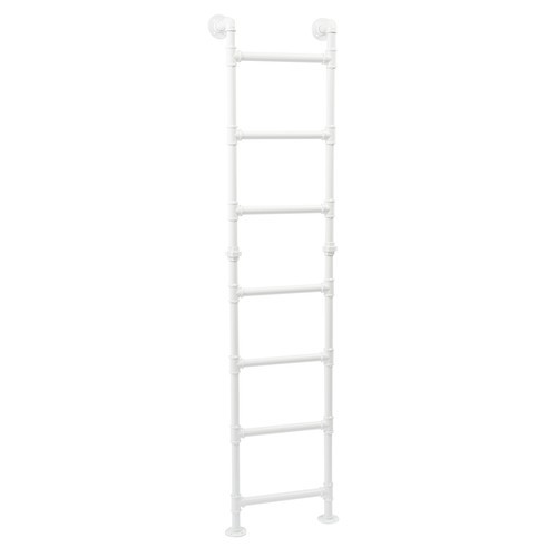 Modern Bunk Bed Ladder 7-Step Ladder High Loft Attic Step Ladders White