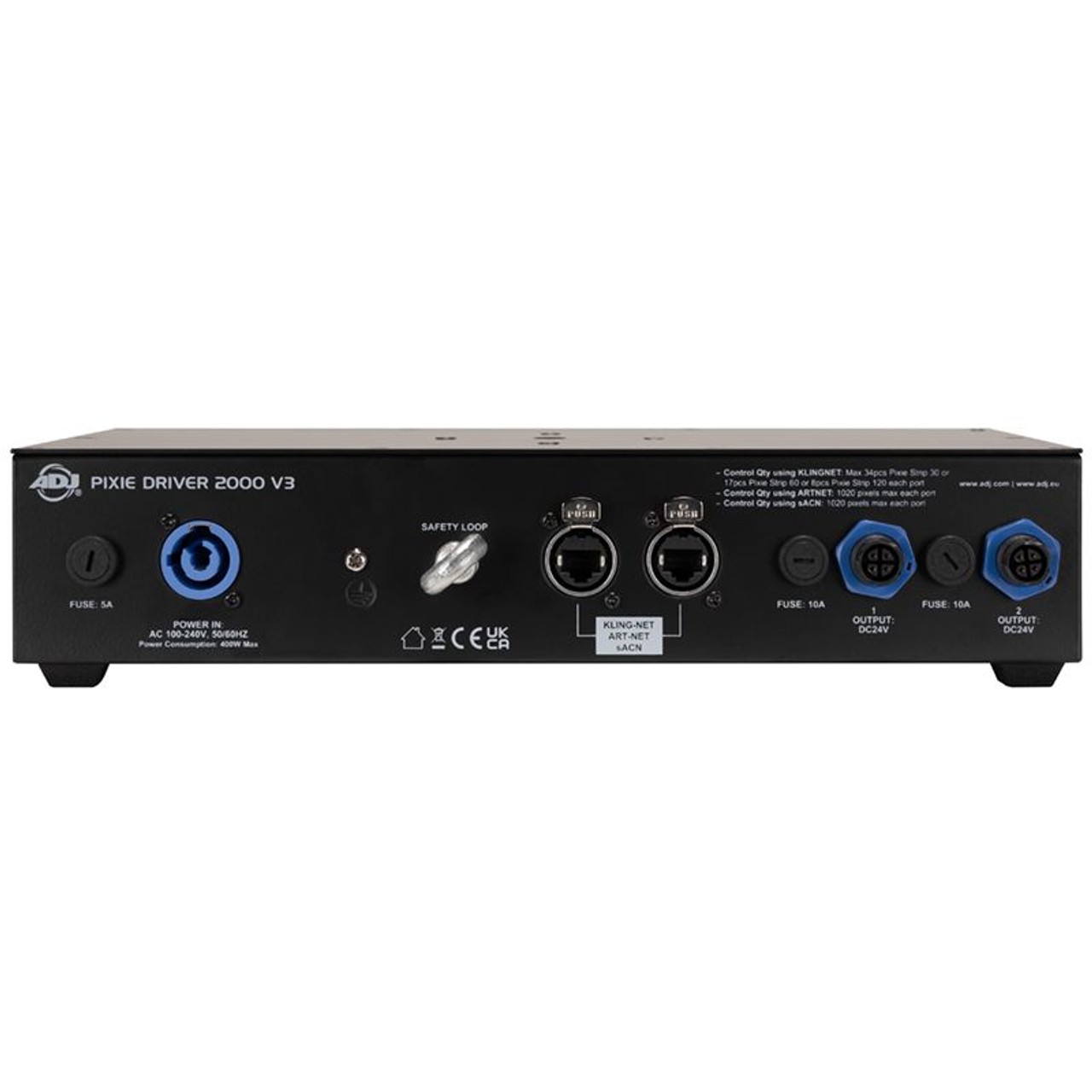 American DJ PIXIE DRIVER 2000 V3 Lighting Controller for Pixie Strip 30/60/120