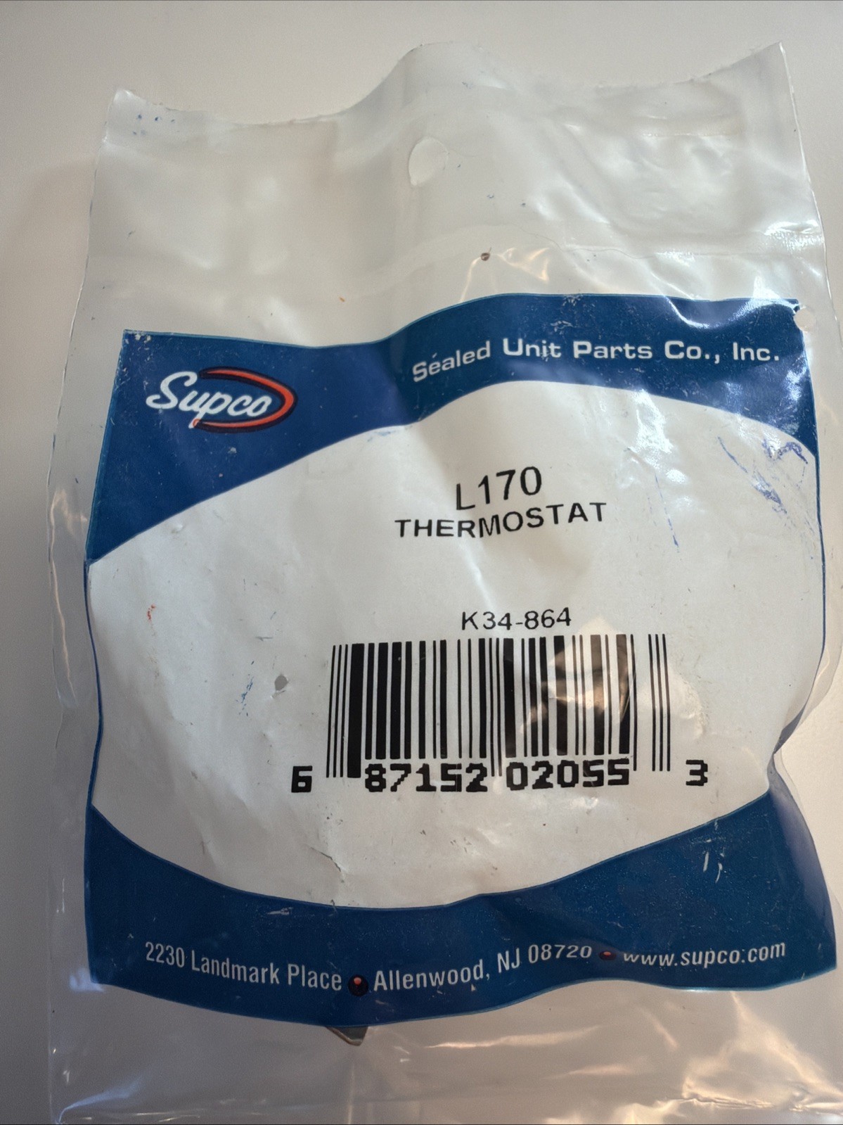 Supco L170 Thermostat