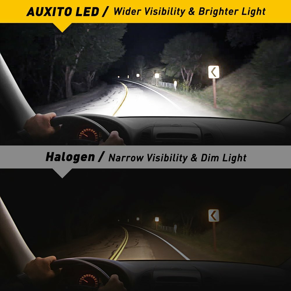 16000LM Super Bright 9012 LED Headlight Bulbs Conversion Kit hir2 High Low Beam