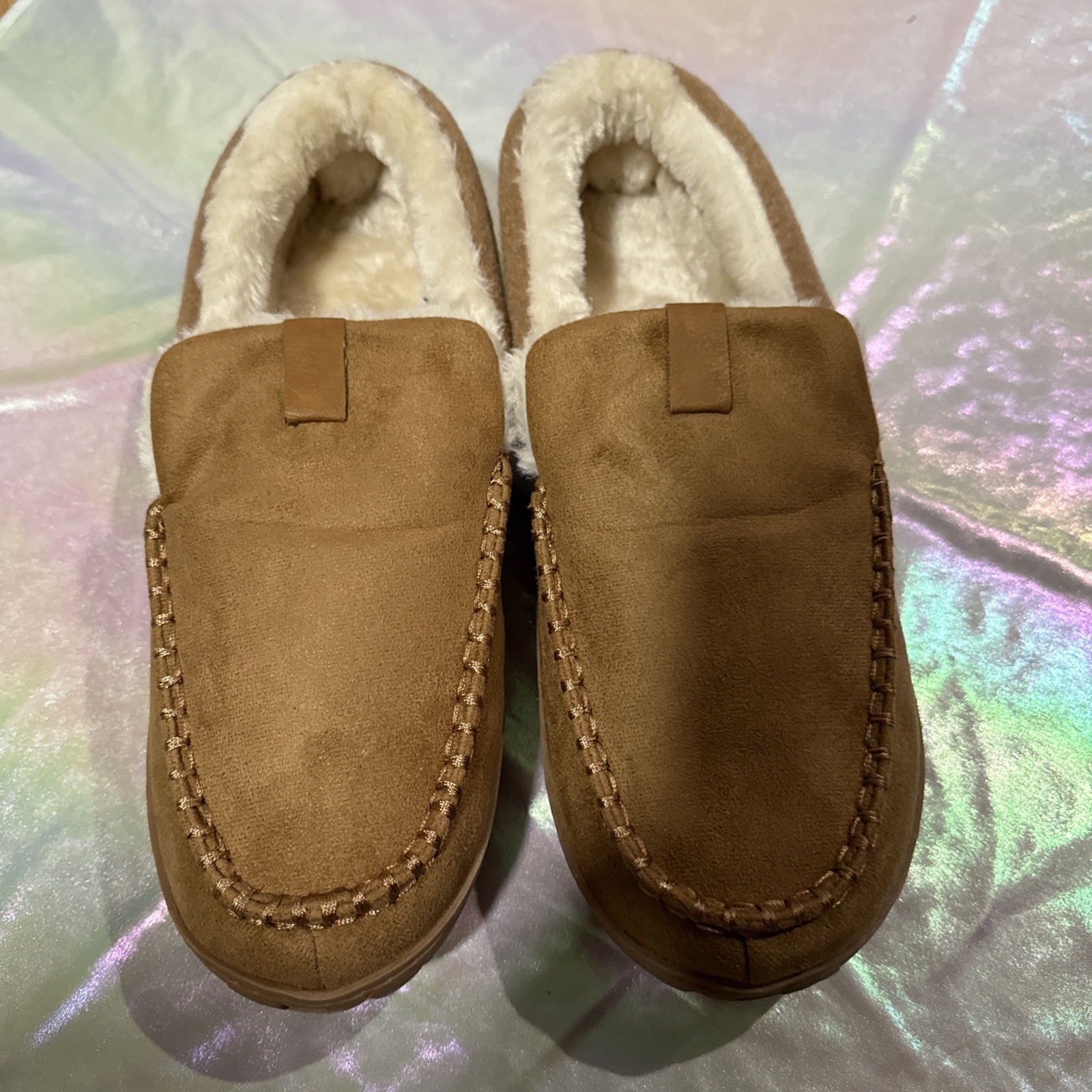 Brown Suede Men's Slippers sizeUS 43(2),45, 46(2), 48 EU NEW