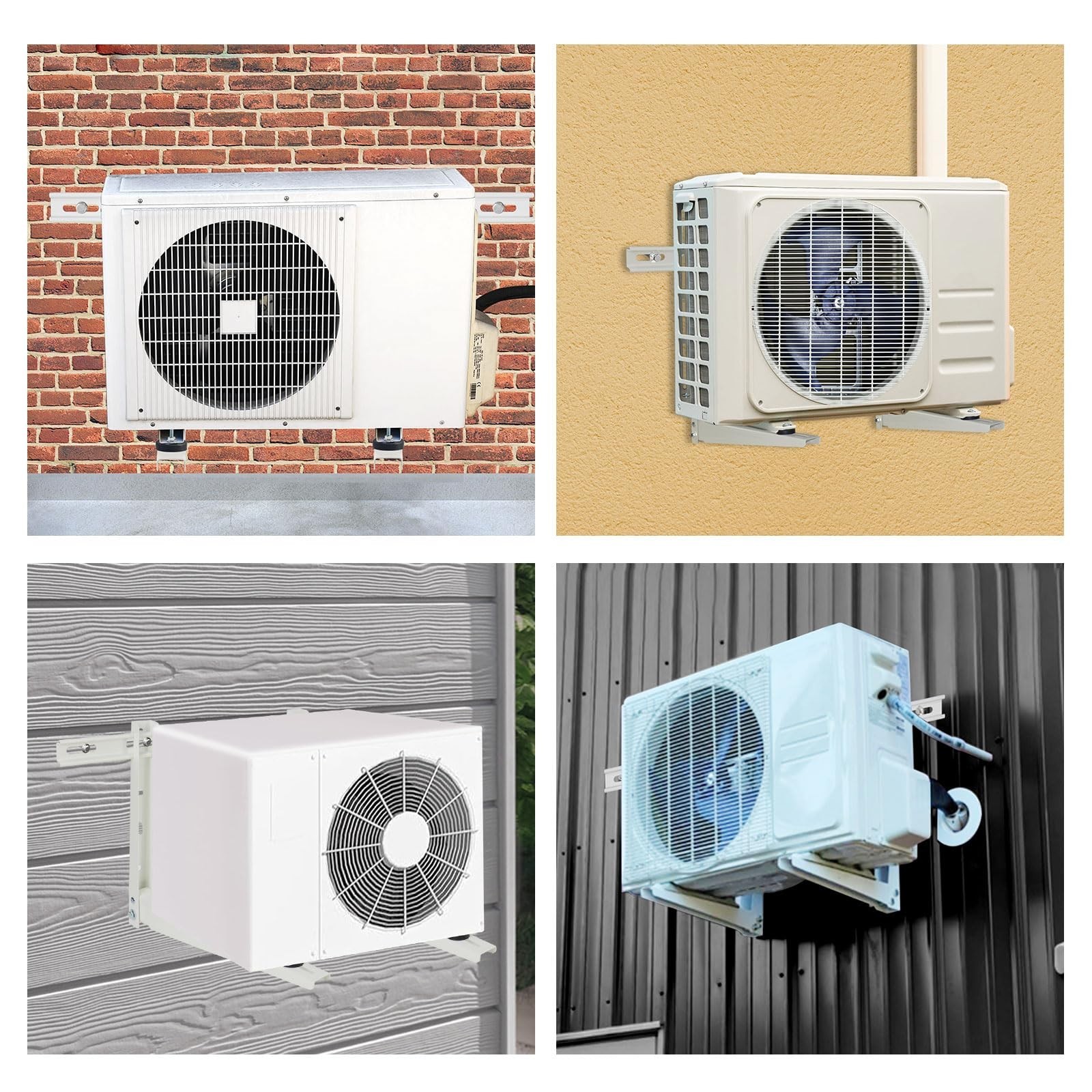 Mini Split Wall Mount for 9000-36000 Btu Condensers - Universal Outdoor Mount...