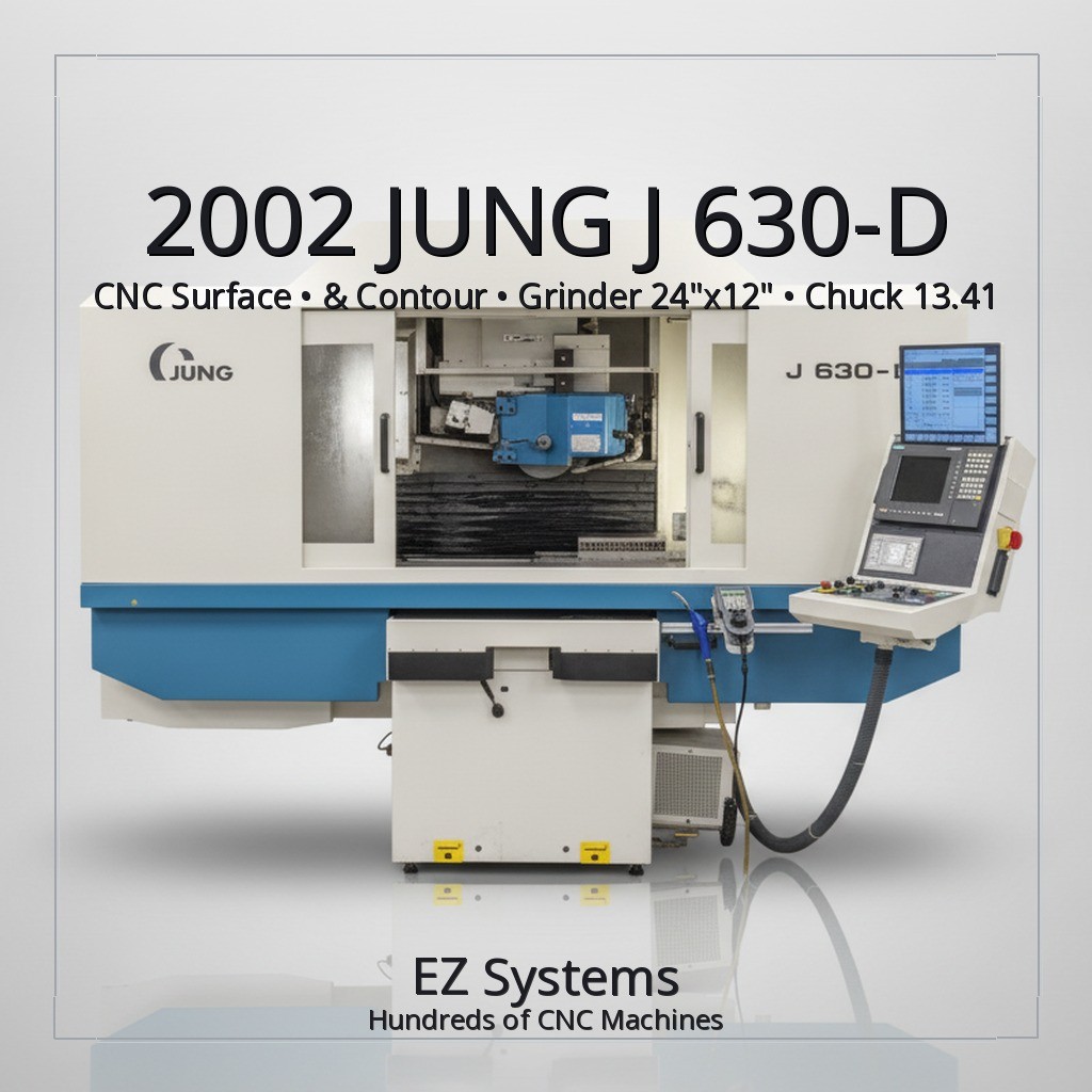 2002 JUNG J 630-D CNC Surface & Contour Grinder, 24"x12" Chuck, 13.41 HP