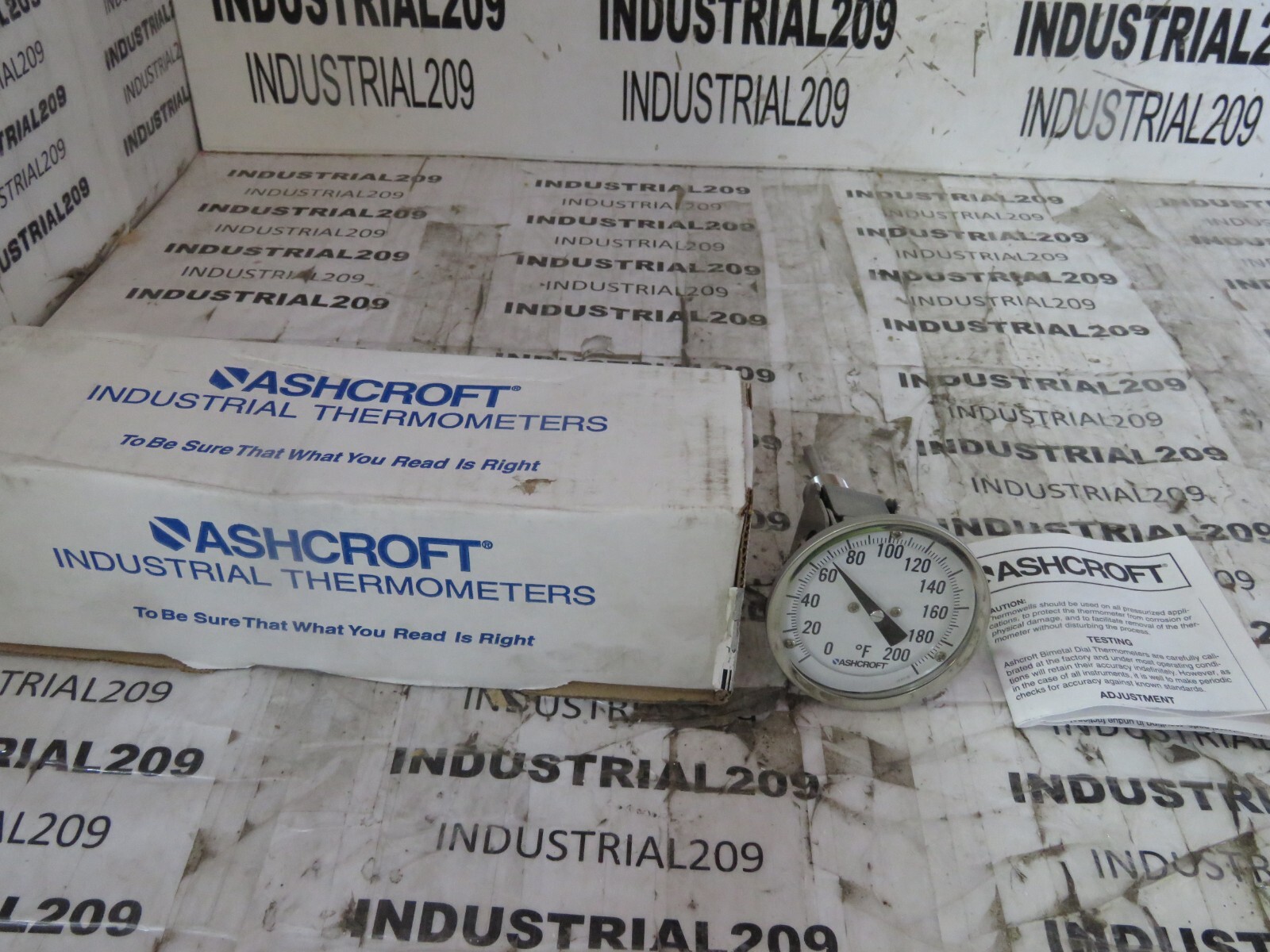 ASHCROFT 3'' BIMETAL THERMOMETER NEW IN BOX