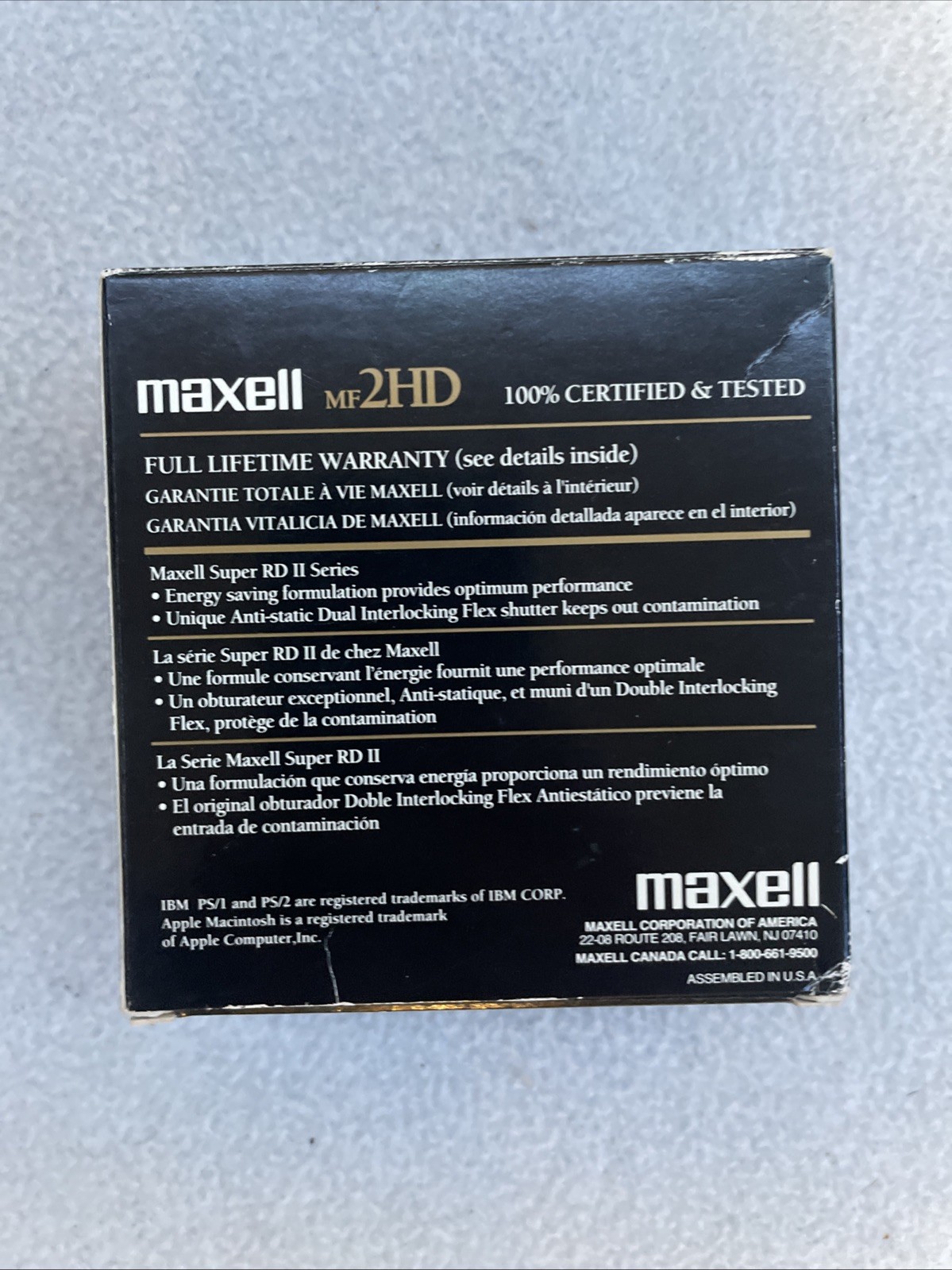 Maxell MF2HD 3 1/2" 1.44 MB floppy disks, 8 Count