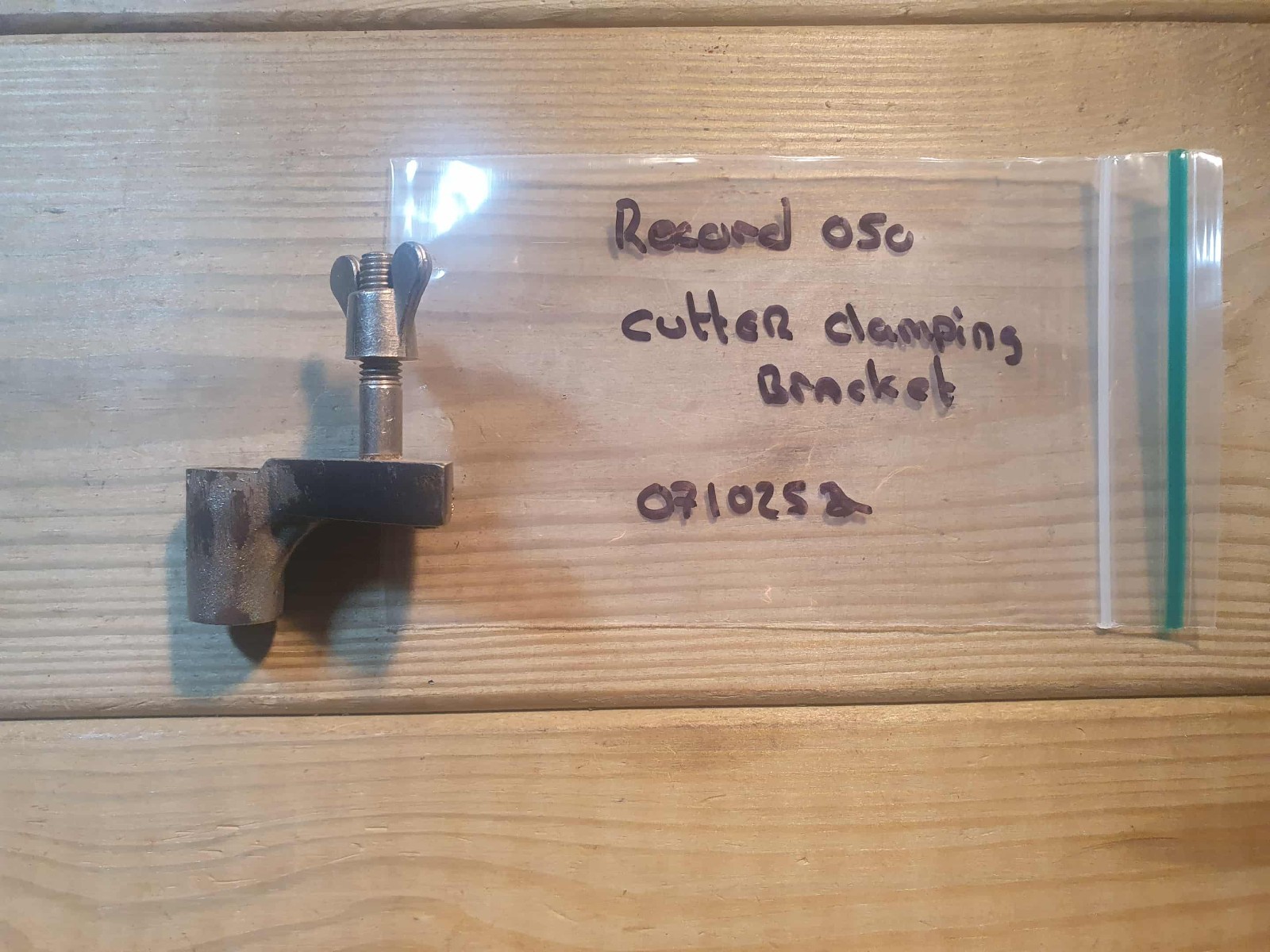 Vintage Record 050 Plane Cutter Clamping Bracket Old Woodworking Hand Tools