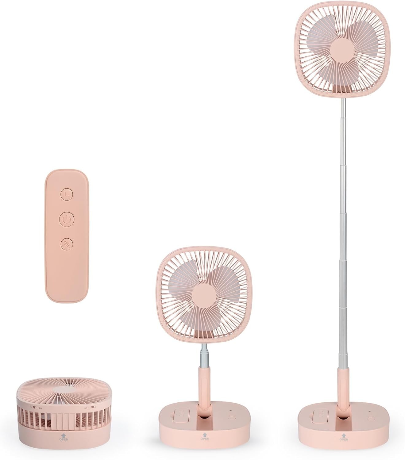 Mash Portable Pstal Fan - Foldaway Standing Fan Foldable Desk Fan,