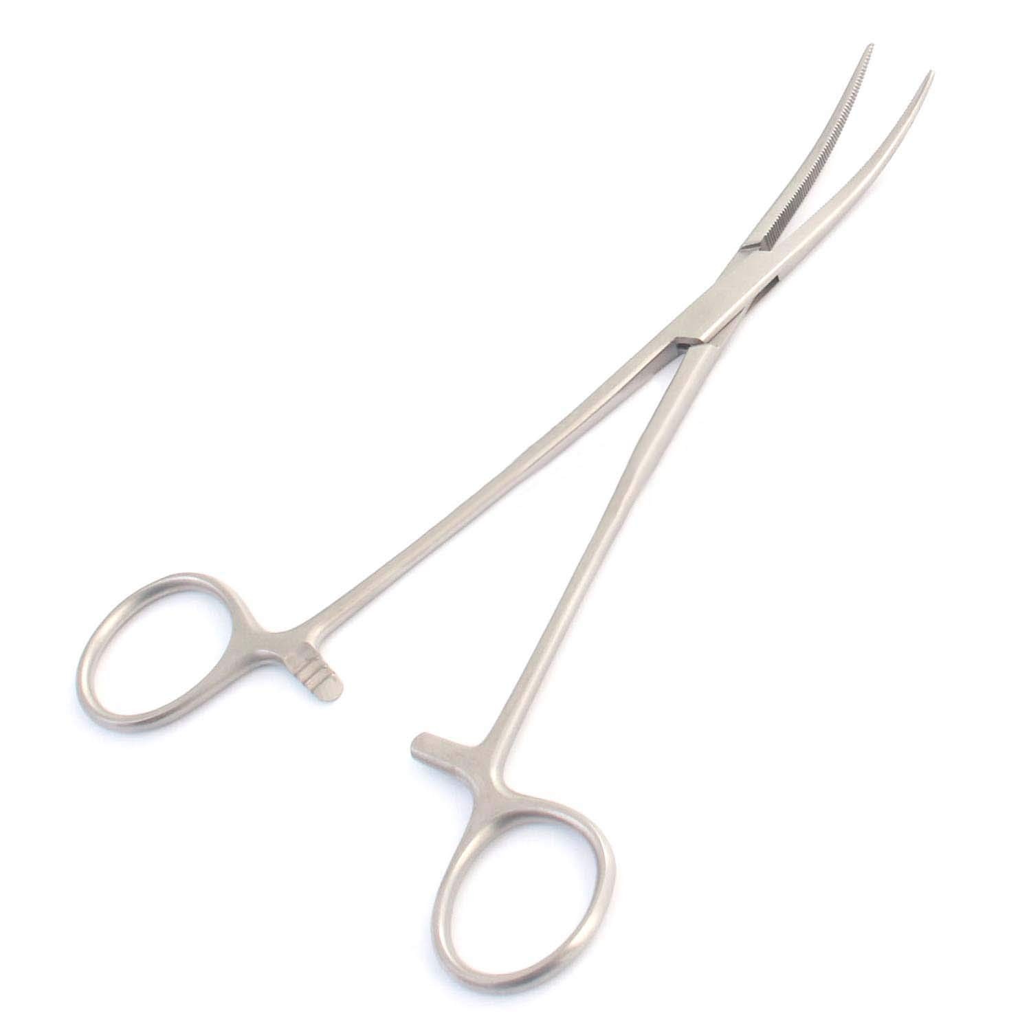 Laja Imports Stainless Steel Fishing Pliers Curved Nose Pinchers Hemostat Loc...
