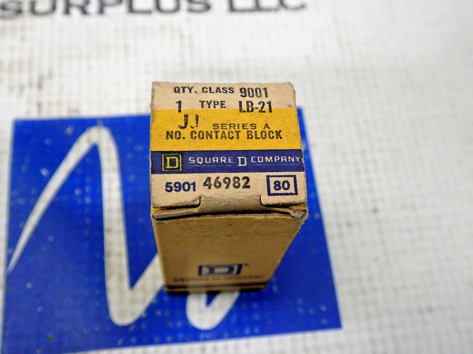 Square D 9001 LB-21 NO. Contact block Series A