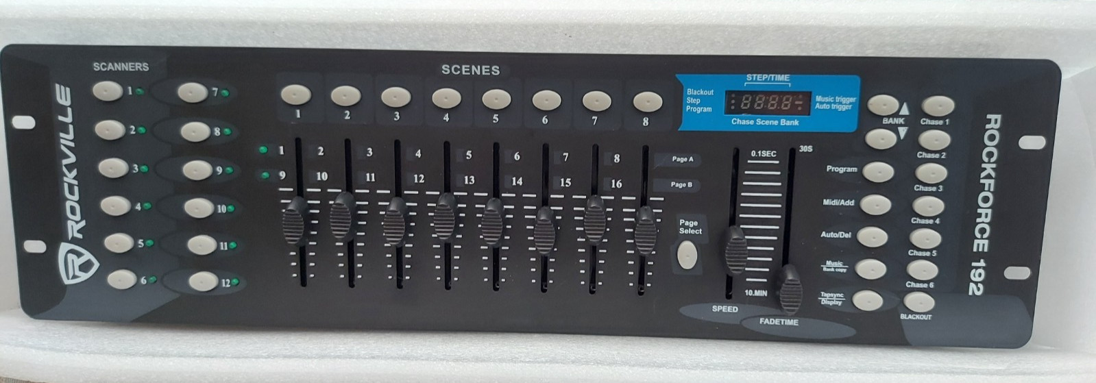 Rockville ROCKFORCE 192-Channel Light/Fog DMX Lighting Controller
