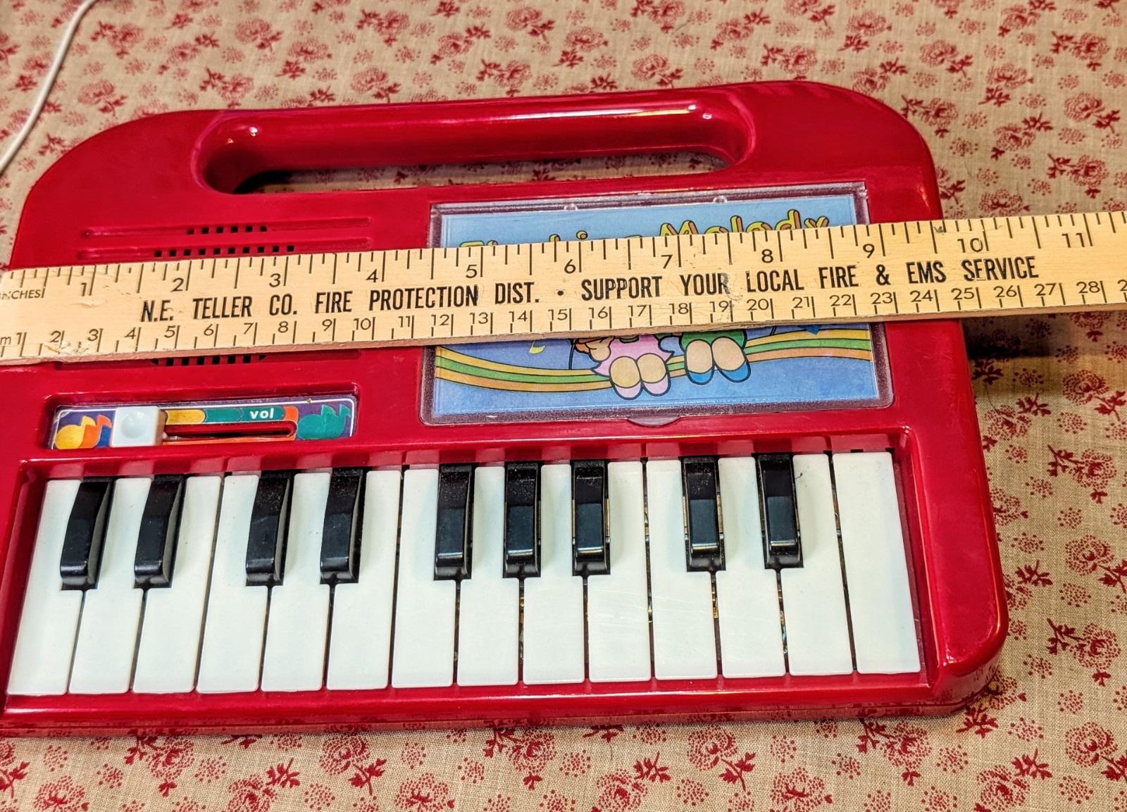 Vintage~Flashing Melody Electronic Organ Sing Along Microphone~Creatoy~Tested