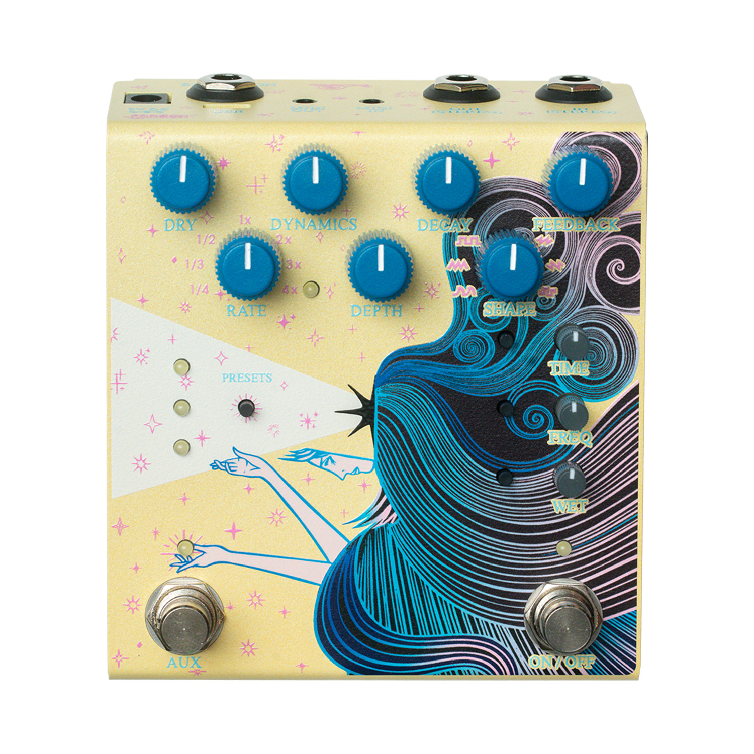 Old Blood Noise Endeavors Sunlight Stereo Dynamic Reverb - Yellow