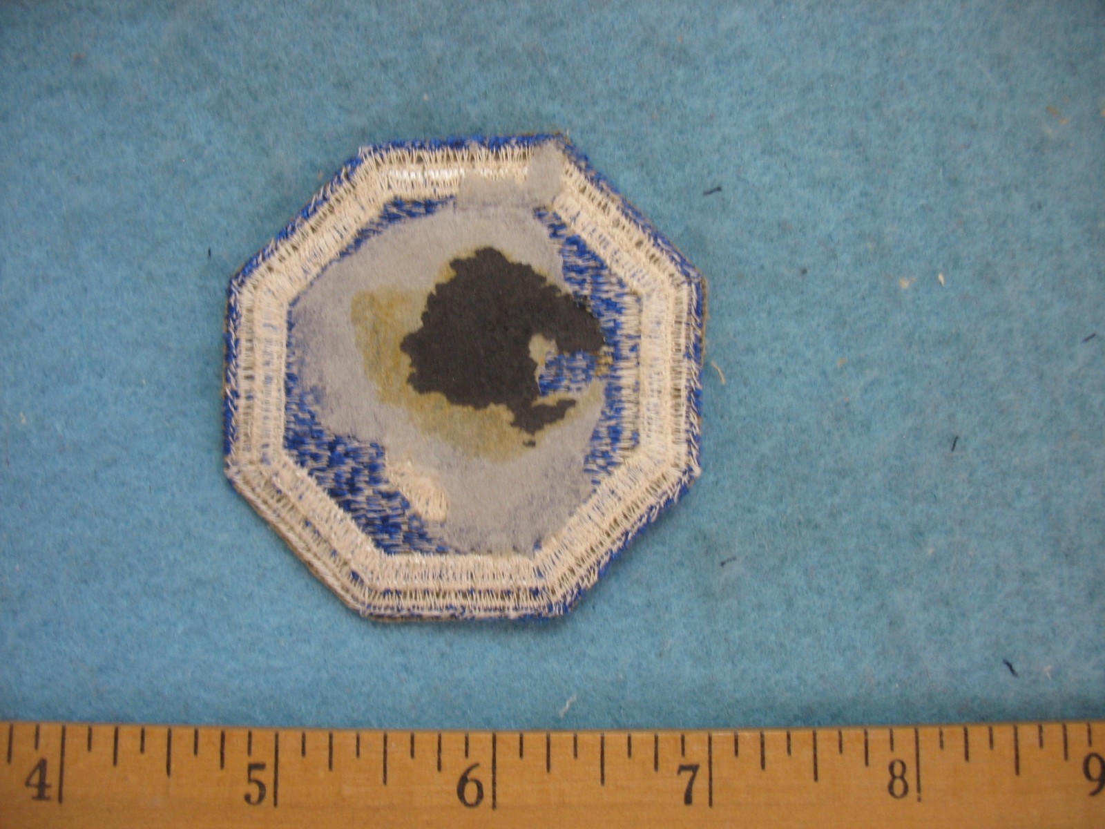 Original unused WWII US Army VIII Corps whiteback patch