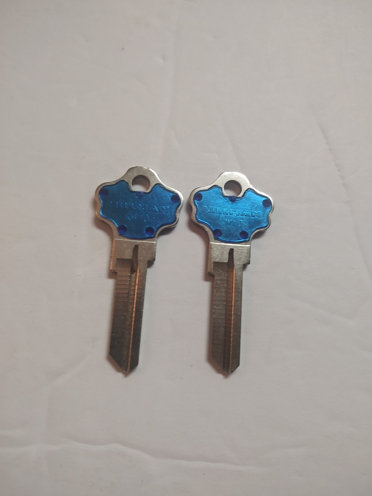 Kwikset KW10  Key Blanks(2) Blue By Hillman NOS