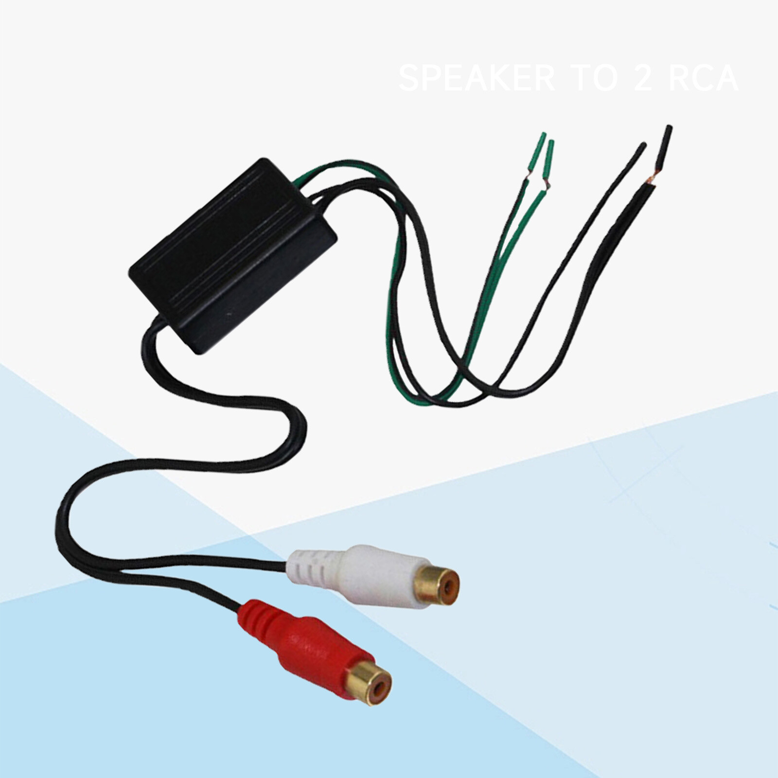 Speaker to 2 RCA Line Output Converter In Out High Low s6