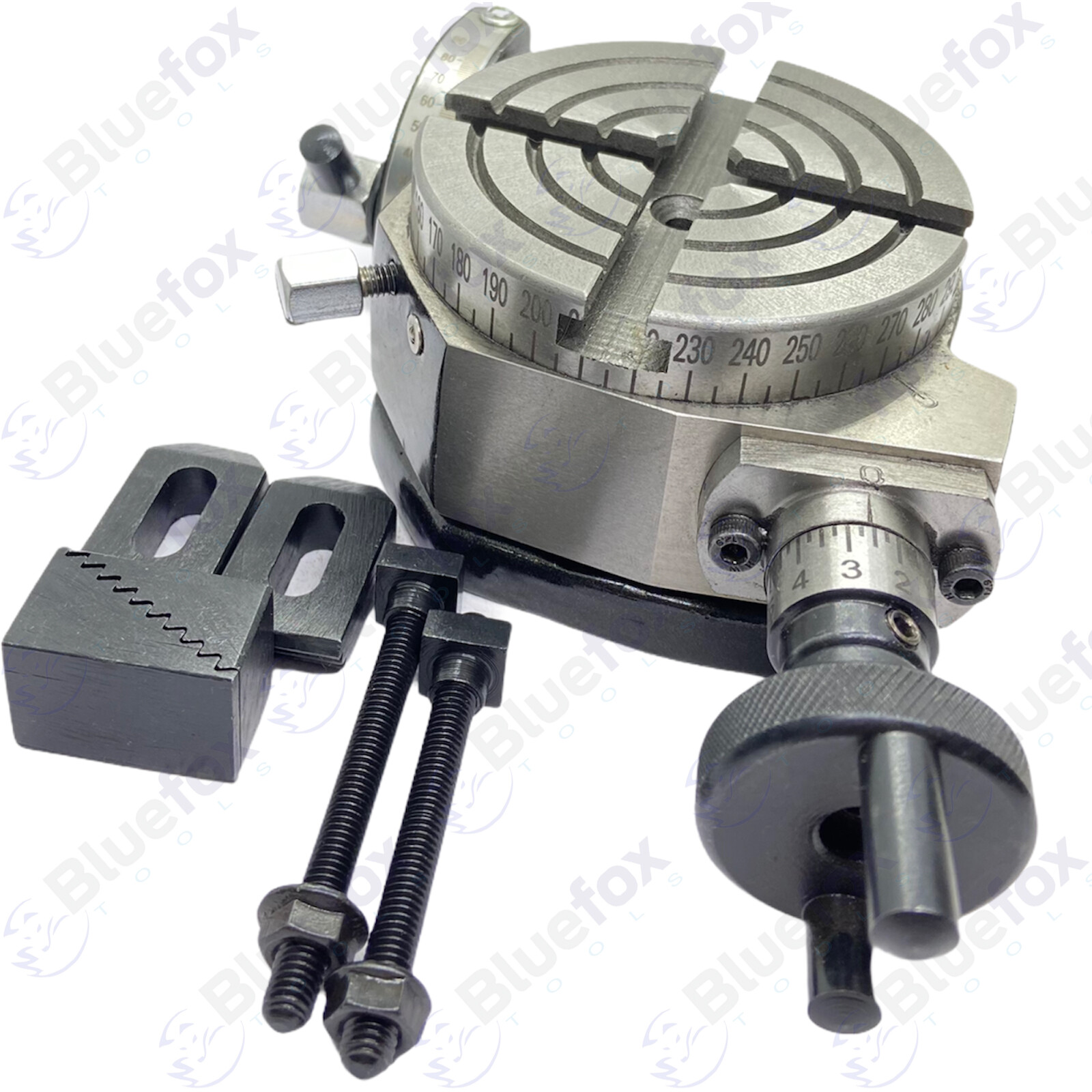 3" PRECISION TILTING ROTARY TABLE w. M6 CLAMPING KIT BLUEFOX