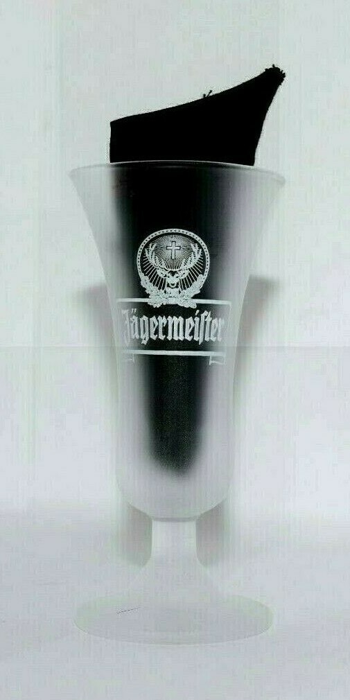 Jagermeister  Shot Glass Travel Souvenir Frosted Glass