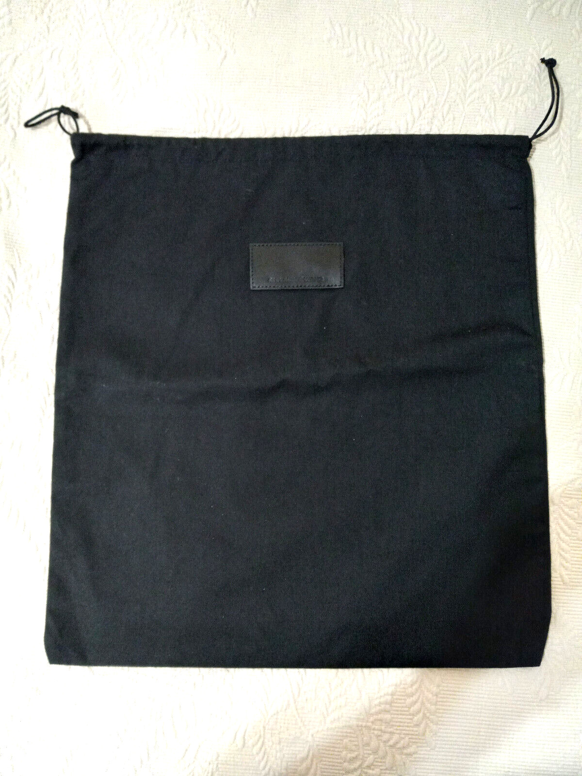 ALEXANDER WANG Black Dust Bag Cover Leather Branding . . .
