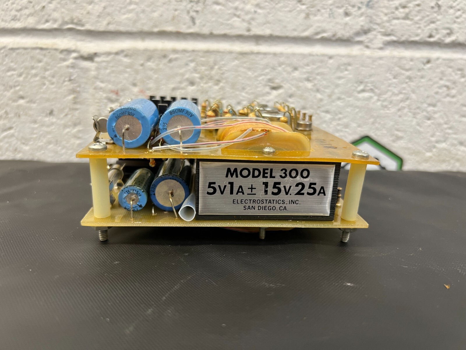 Electrostatics, Inc. 300 5V1A +- 15V.25A Circuit Board