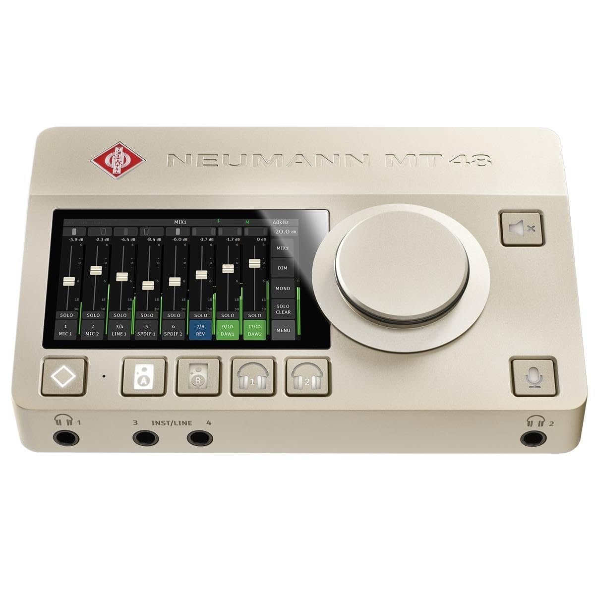 Neumann MT 48 US - Premium USB-C Audio Interface with Touchscreen Control,...