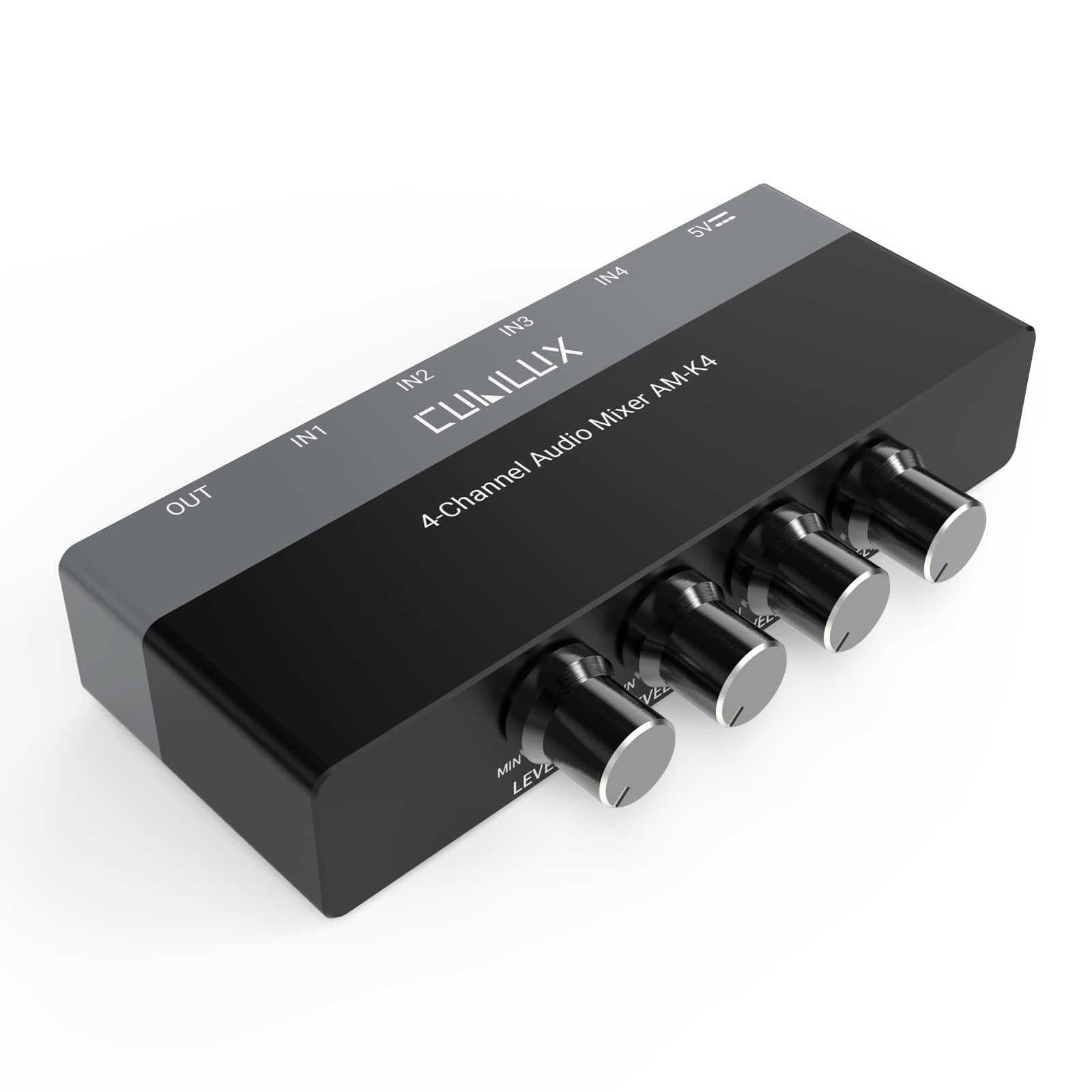 Cubilux AM-K4 6.35mm Audio Mixer [Ultra-Low Noise, HiFi AMP] 4-Channel...