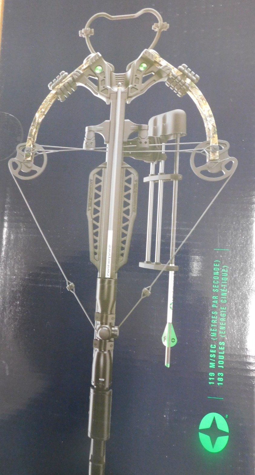 CenterPoint AXCD190FCK Dagger 390 Compound Crossbow Kit 390 fps, Camo