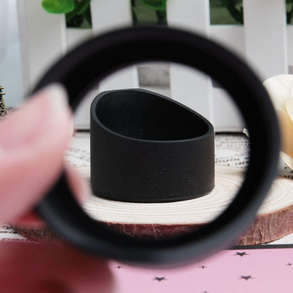 Acxico 2 pcs Rubber Eye Cover Guards Binocular Microscope Eyepiece Black