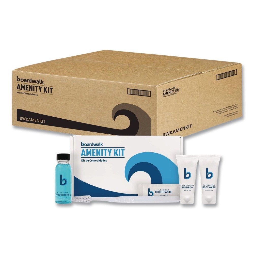 Boardwalk AMENKIT Amenities Kit - Green Tea Lemongrass (12 KT/CT) New