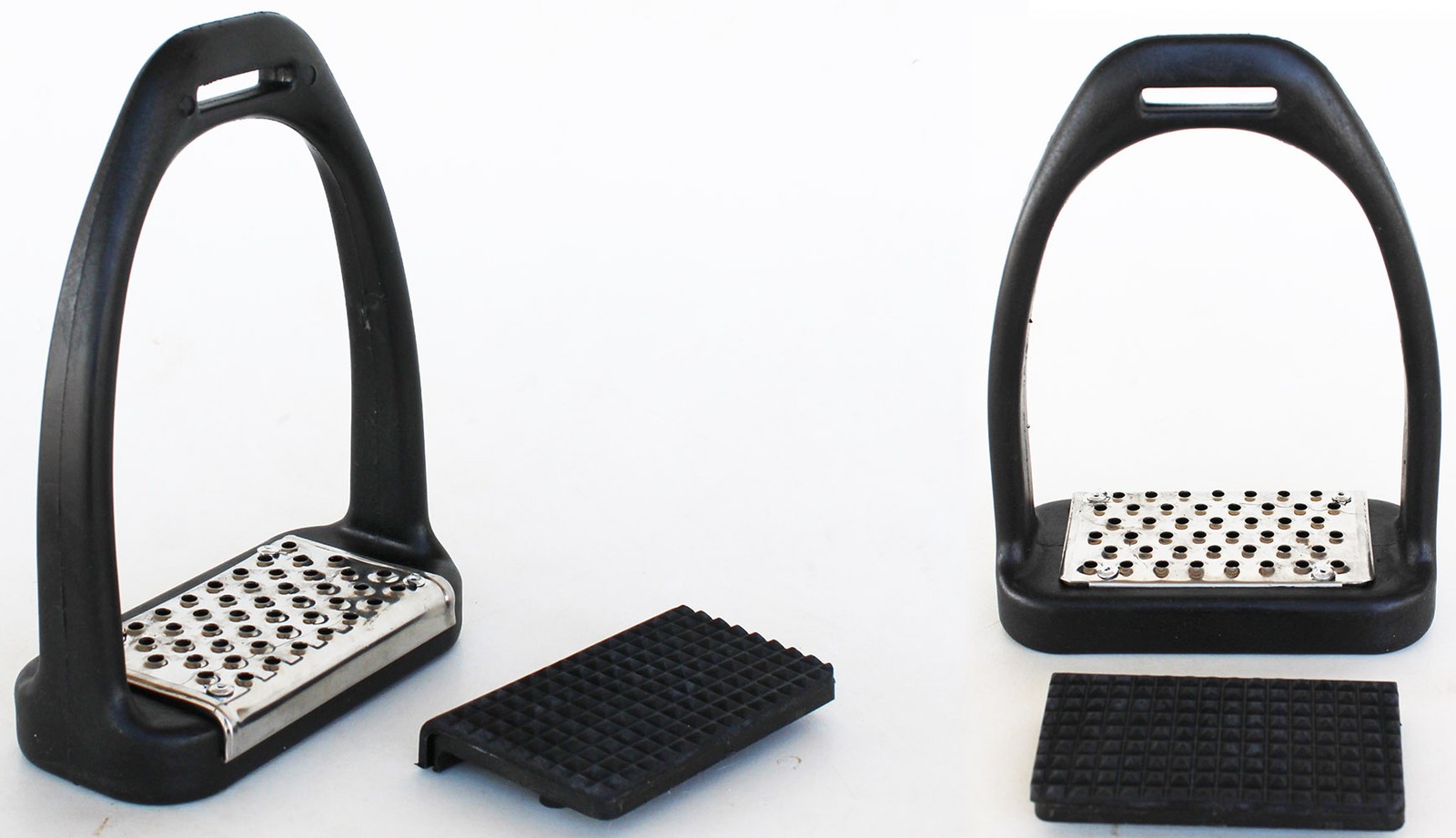Horse Saddle English Stirrups Lightweight Interchangeable Tread Composite 5129