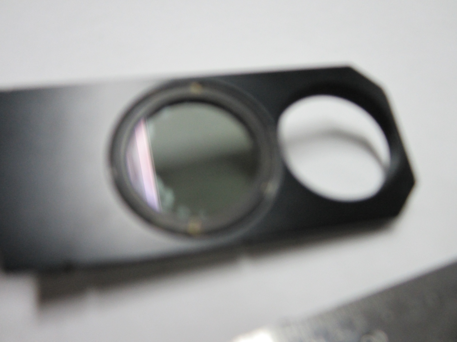 MICROSCOPE SLIDE POLARIZER FILTER LEITZ [some delamination] OPTICS BIN#F1-17