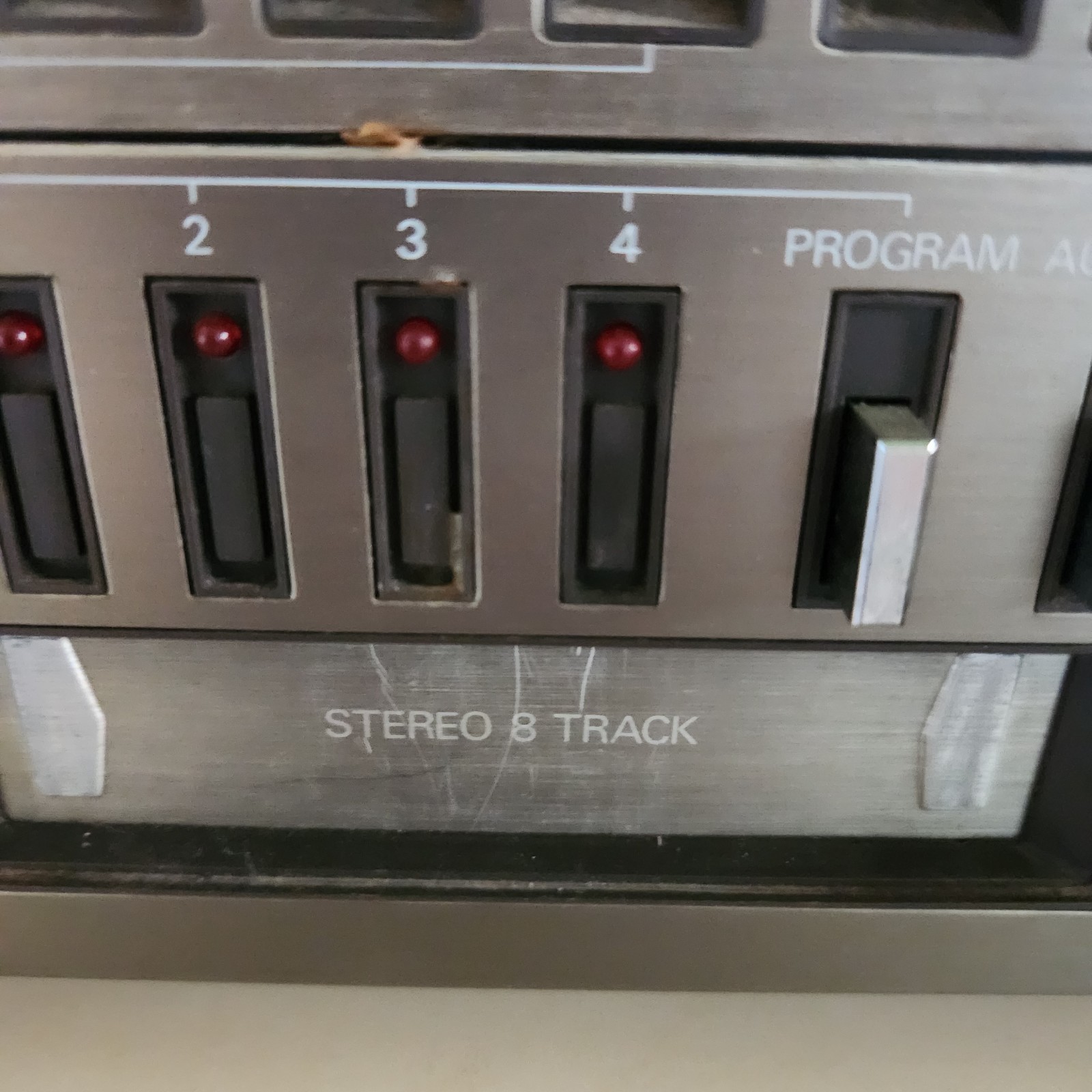 Emerson AM-FM Receiver Stereo 8 Track Player Cassette Player Turntable M-3003