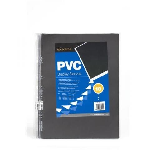 Goldline PVC Portfolio Display Sleeves - Heavyweight 190 mic - Pack of 10 - A1
