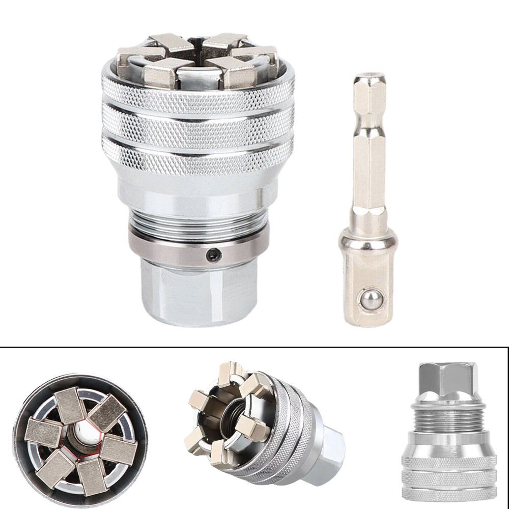 For 10-19mm Upgraded Adjustable Universal Socket Wrench Professional Socket Tool