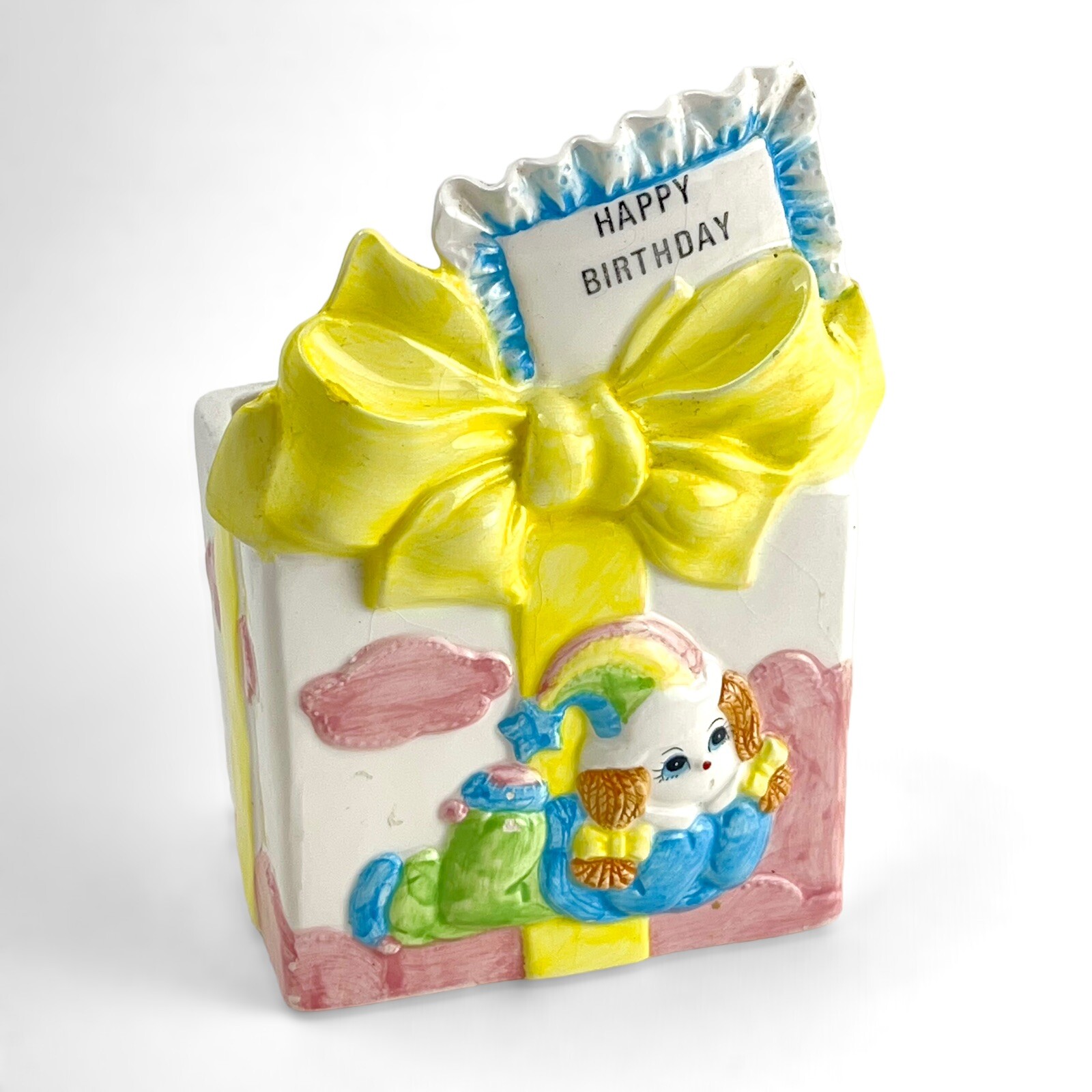 Vintage Giftwares Co Nancy Pew Happy Birthday planter