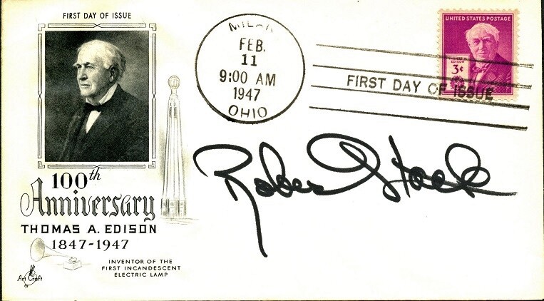 ROBERT STACK Autographed Cover