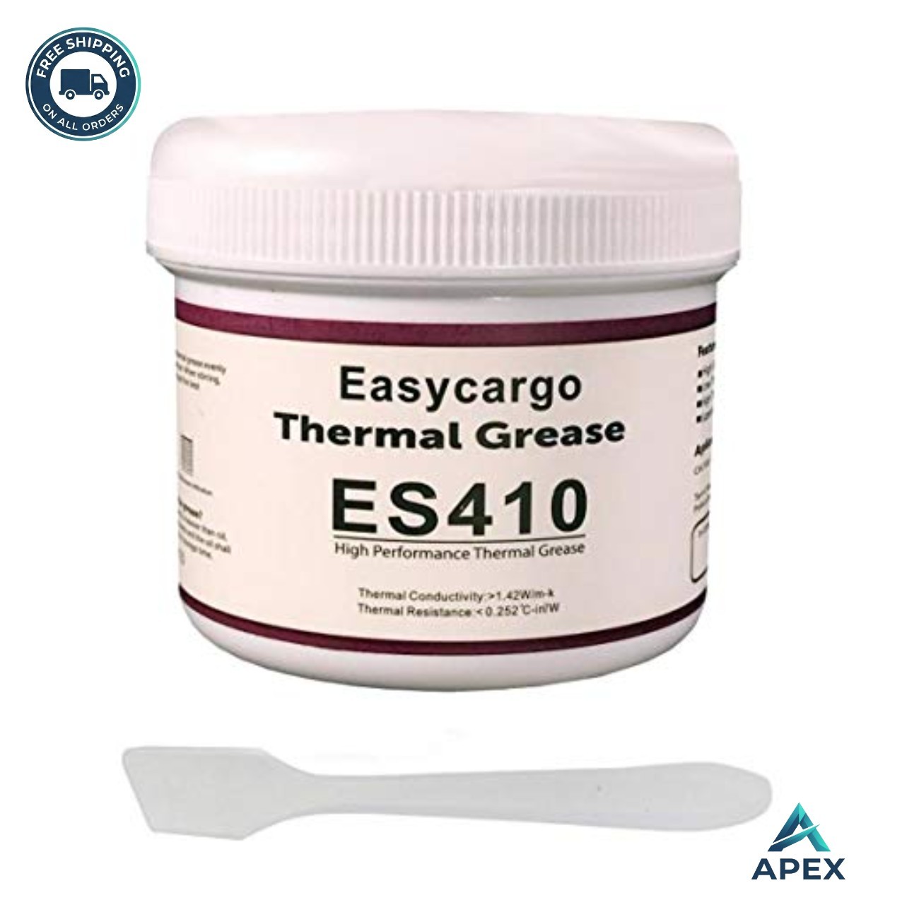 Thermal Paste Kit Conductive Grease 200g Heatsink White Silicone Compound for