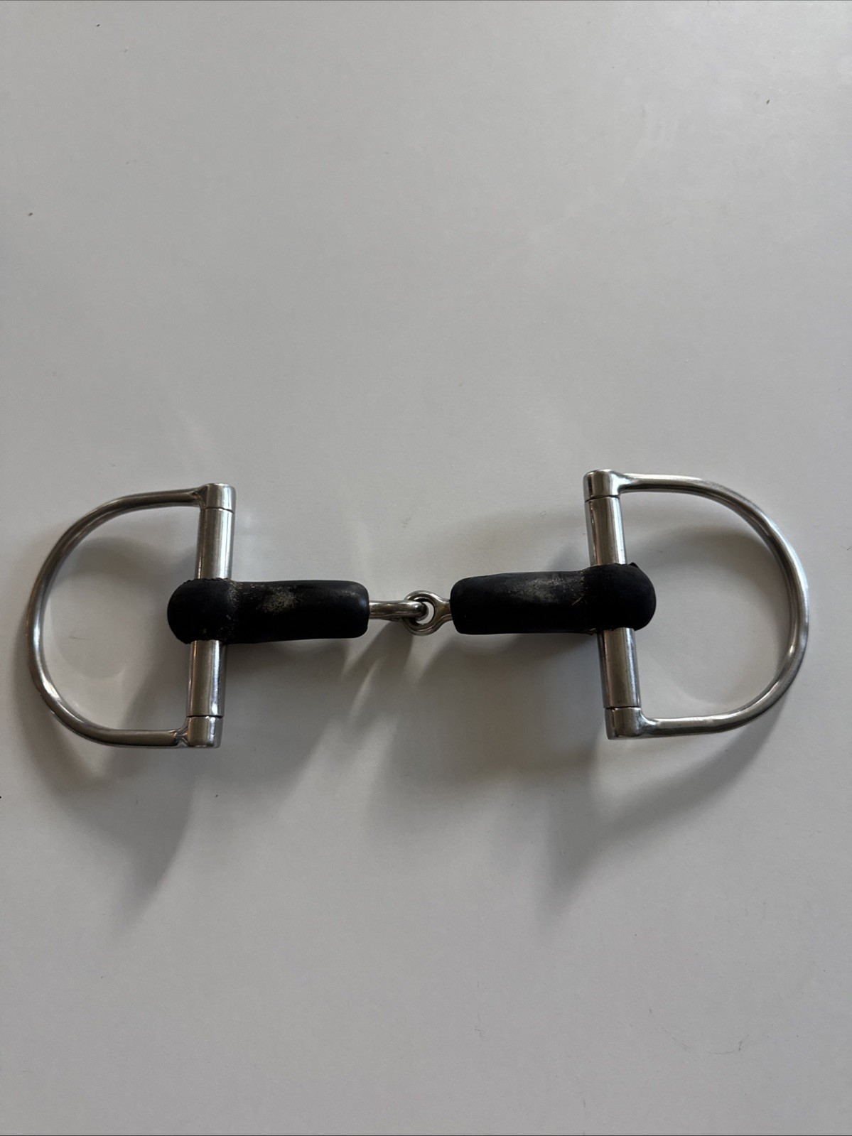 Metalab Rubber D Ring, ENGLISH HORSE BIT, 5”, Used