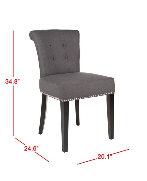 Safavieh Chair Set Of 2 - Silver Nail Heads, Reduced Price 2172706 MCR4705A-SET2