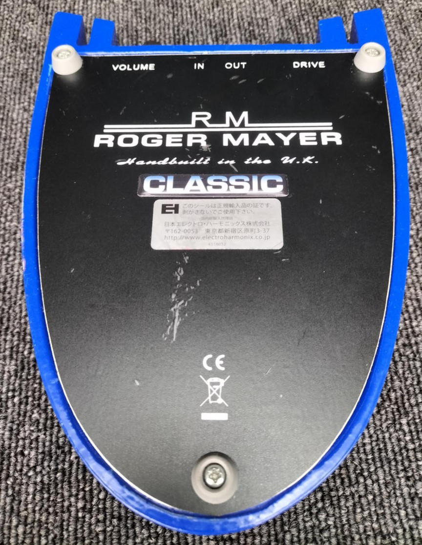 Roger Mayer Classic Fuzz Guitar Effect Pedal Blue