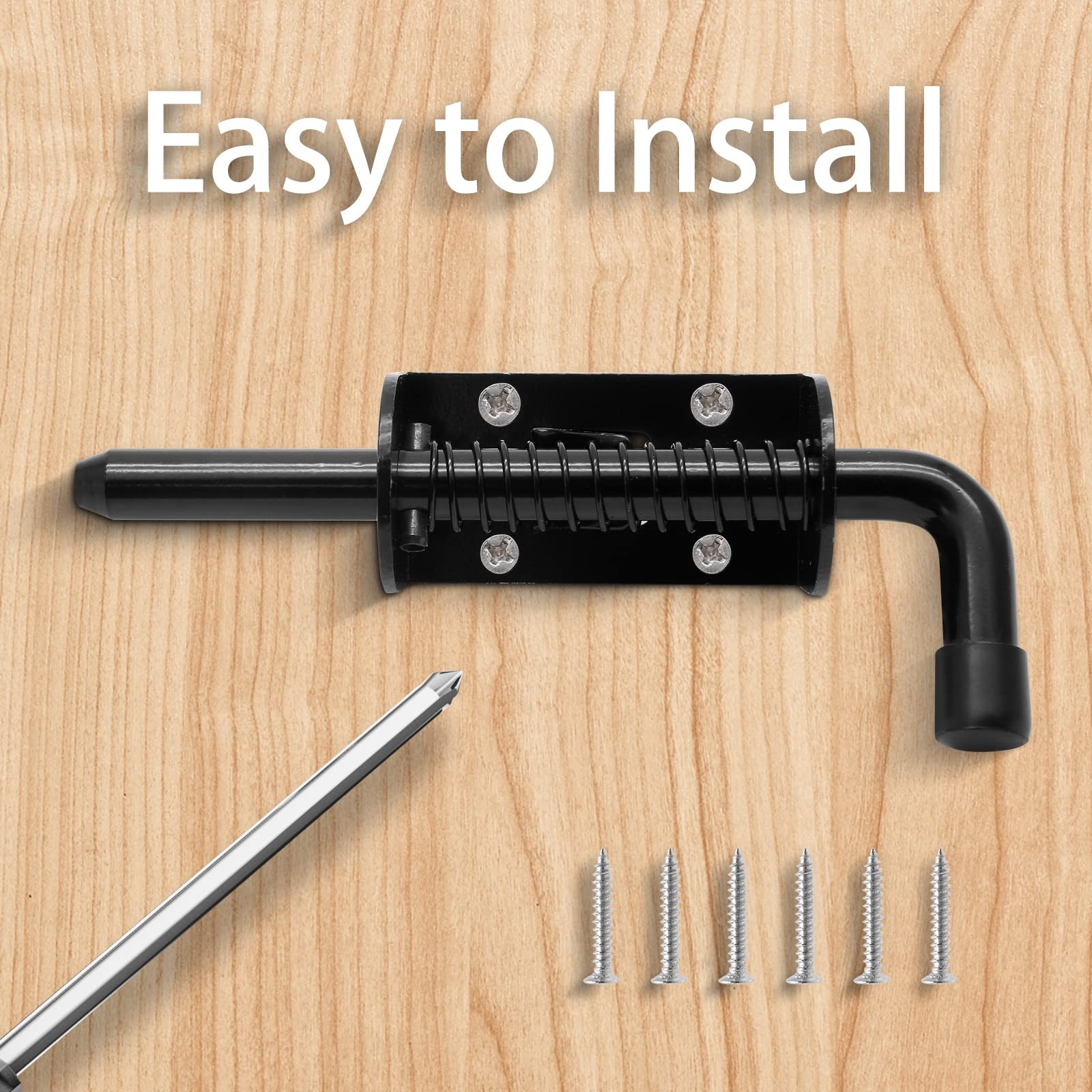 Utility Trailer Gate Spring Loaded Pin Lock Assembly Ramp Door Locking Latch Set