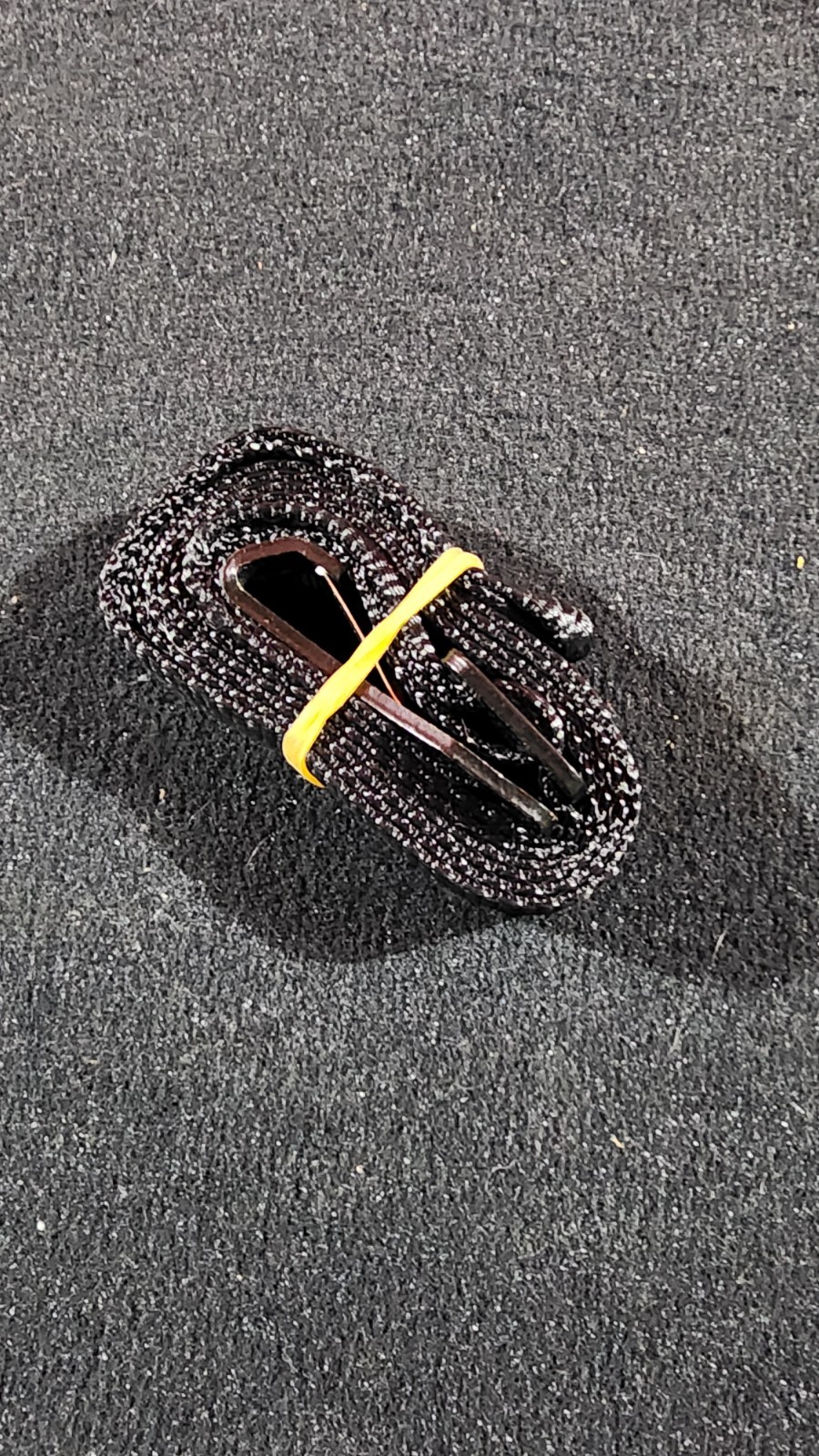 Adjustable Black Nylon Braided Strap