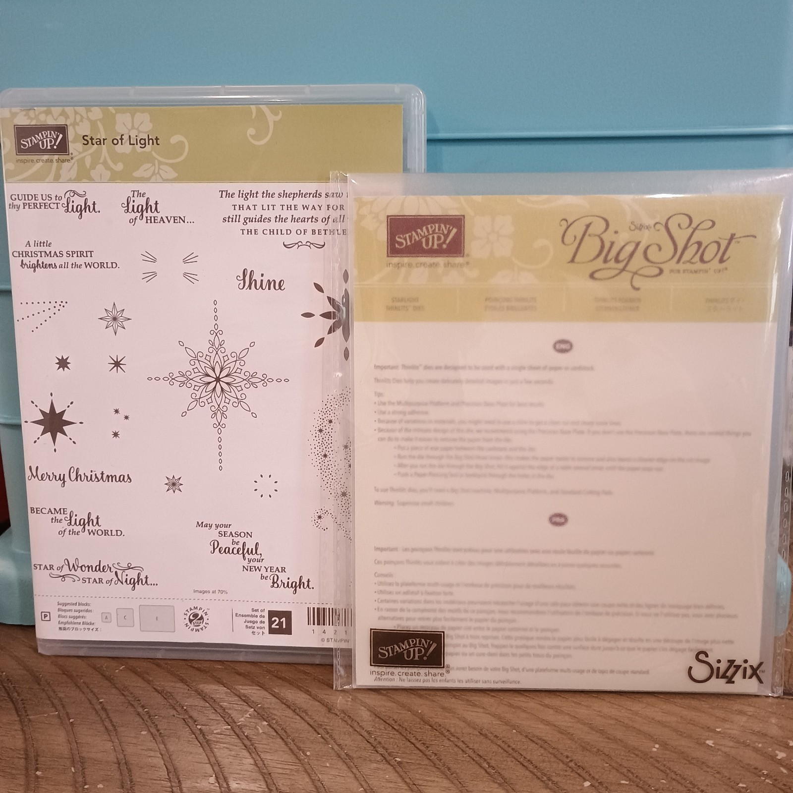 Stampin' Up Star of Light Photopolymer Stamp Set & Starlight Thinlits Dies New