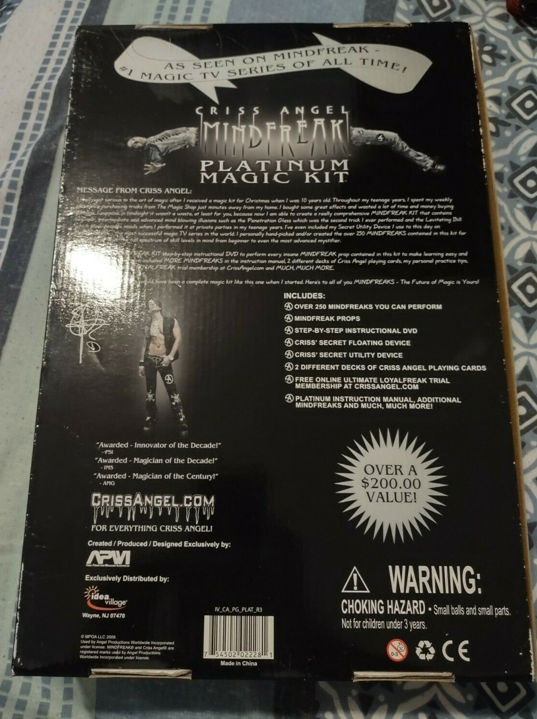 Criss Angel Mindfreak Platinum Magic Kit (2009, Open Box)