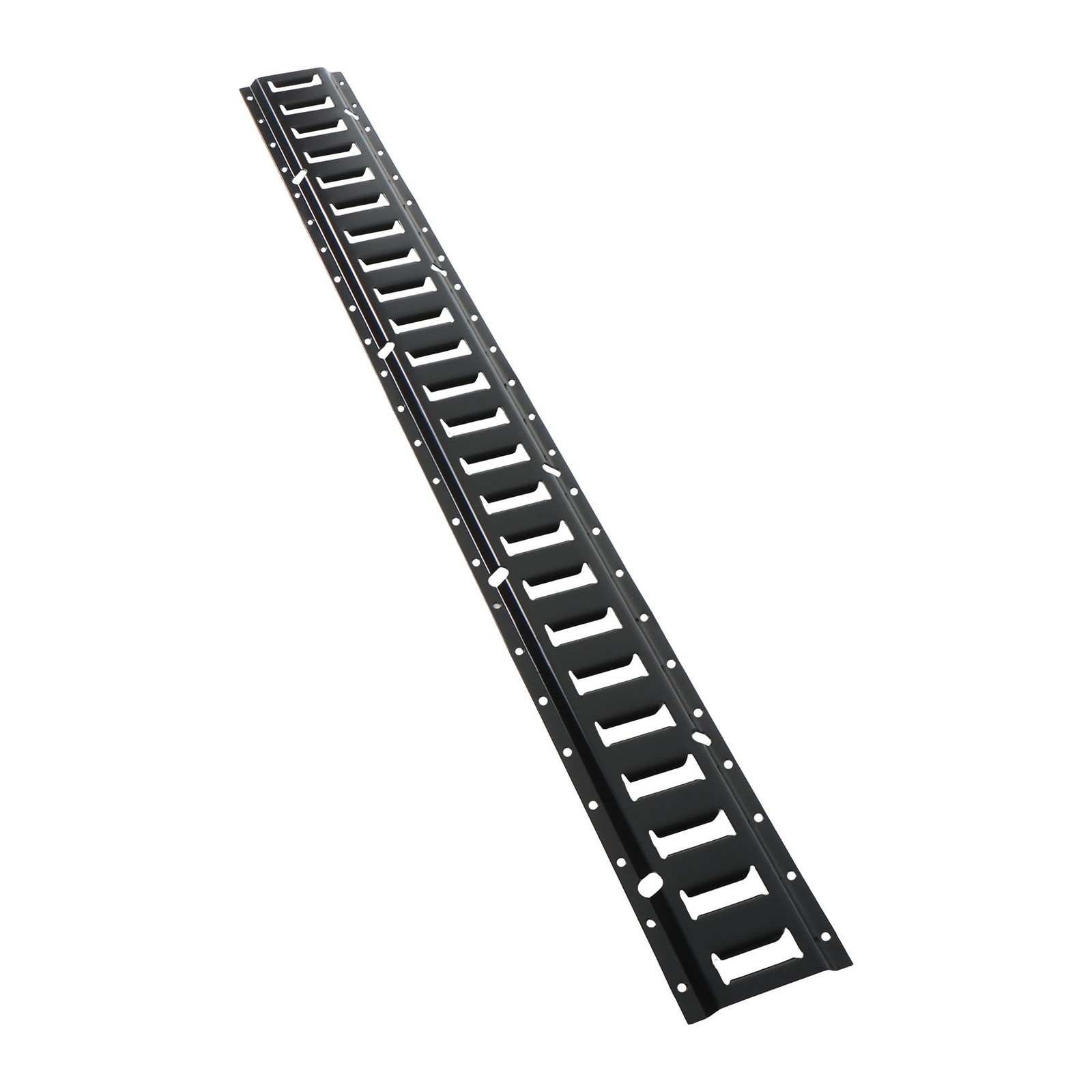 Universal 4' E-Track Tie Down System 24PC Kit Durable Carbon Steel Black