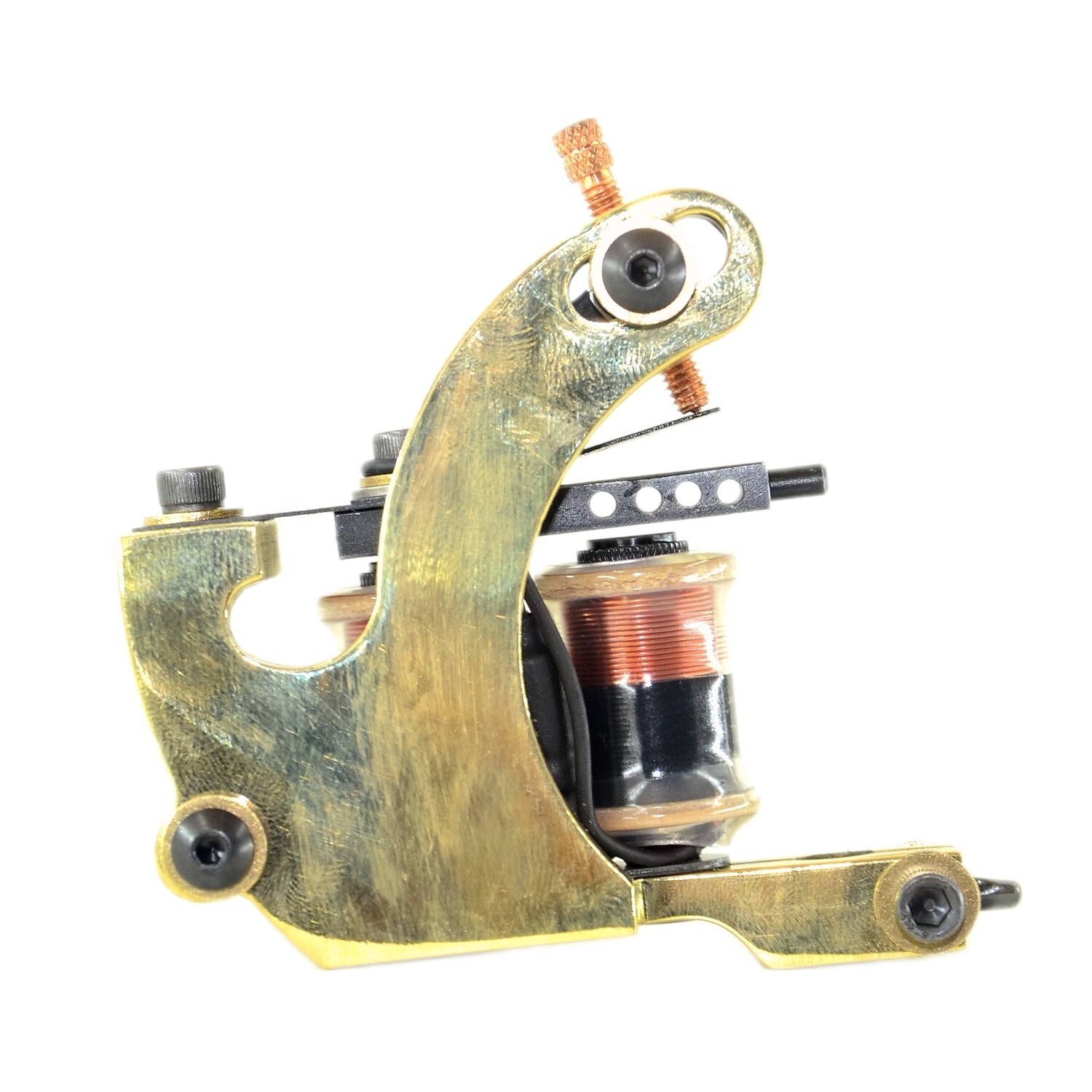 1PC BRASS TATTOO MACHINE LINER 1.25 INCH 8WRAPS COPPER WIRE COIL US 8-32 THREAD