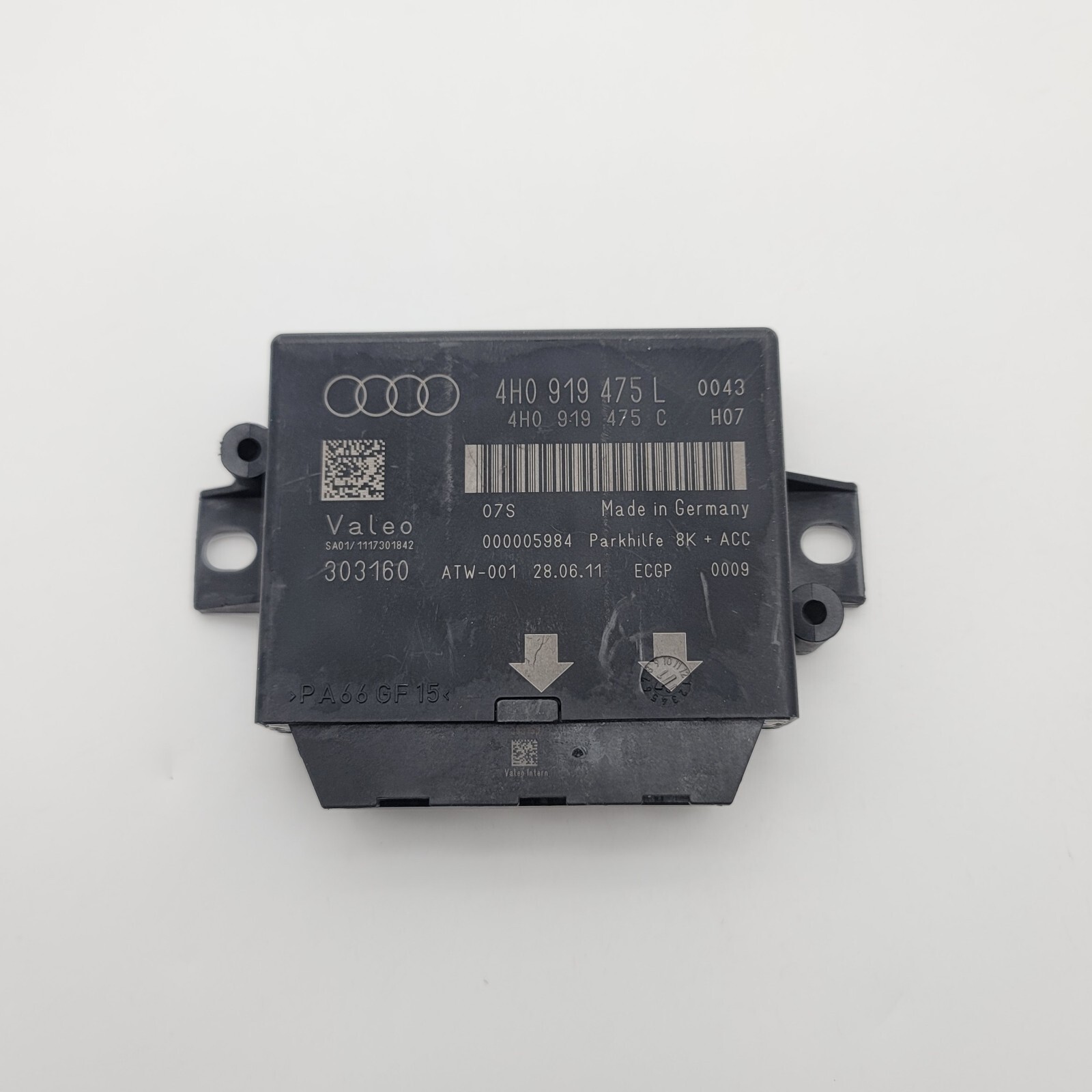 2012 - 2017 AUDI A6 A7 A8 PARKING ASSIST CONTROL MODULE OEM 4H0919475L