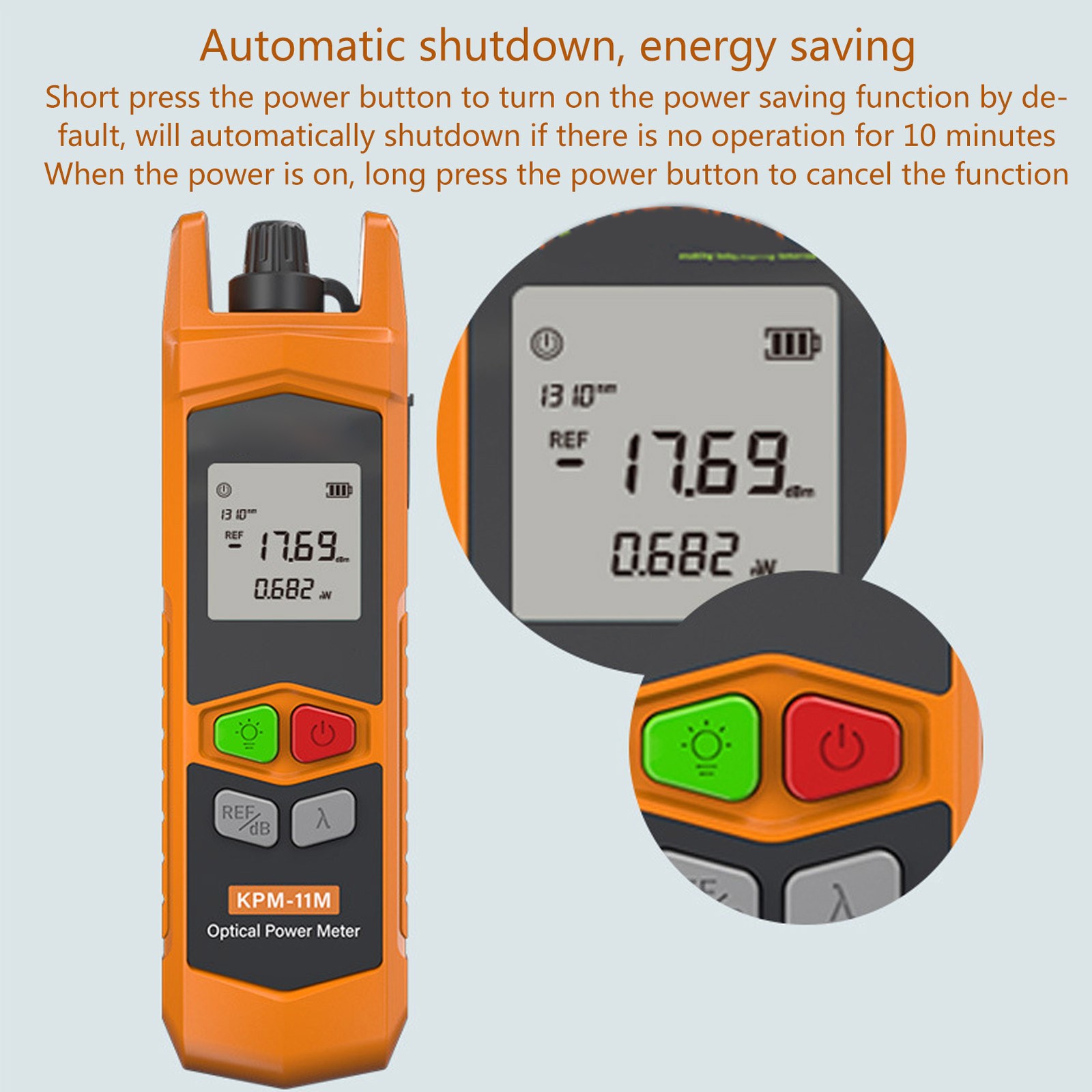 1 Mini Optical Power Meter High Precise Tester For Fiber Optics