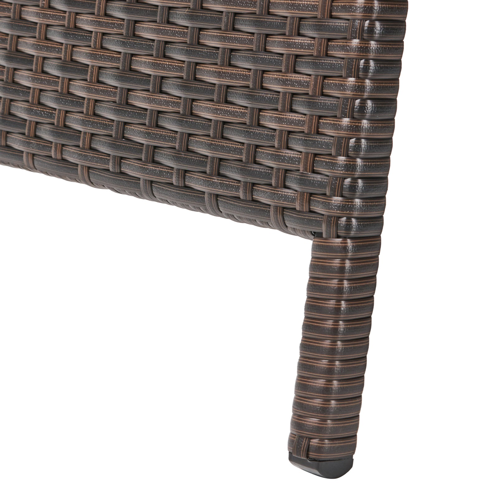 PE WICKER SNACK TABLE