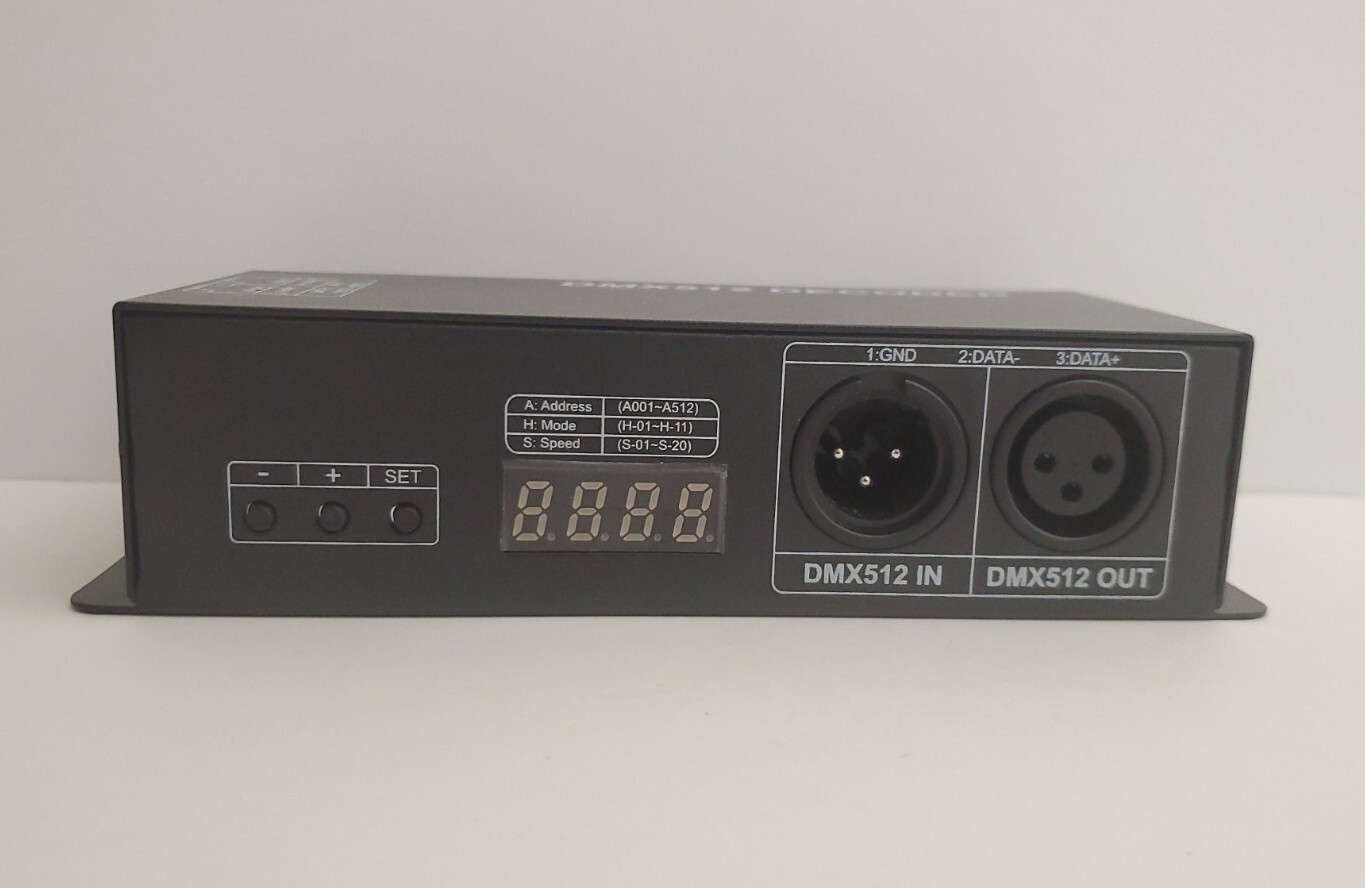 DMX 512 Digital Display Decoder Dimming Driver DMX512 Controller for LED RGBW